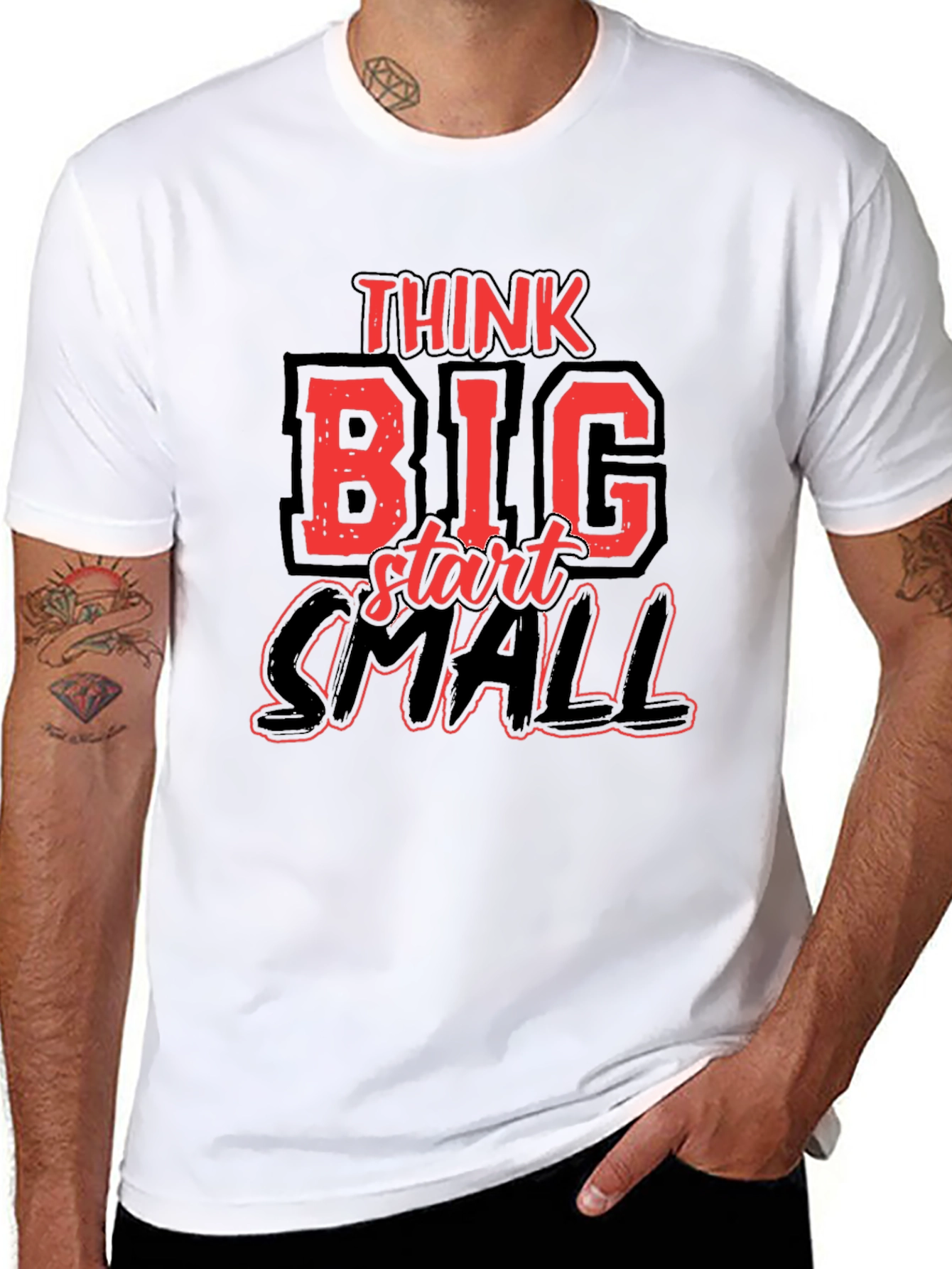 Think Big Start Small Graphic Tee