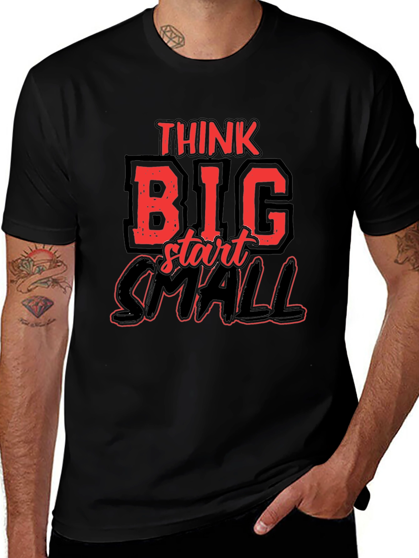 Think Big Start Small Graphic Tee