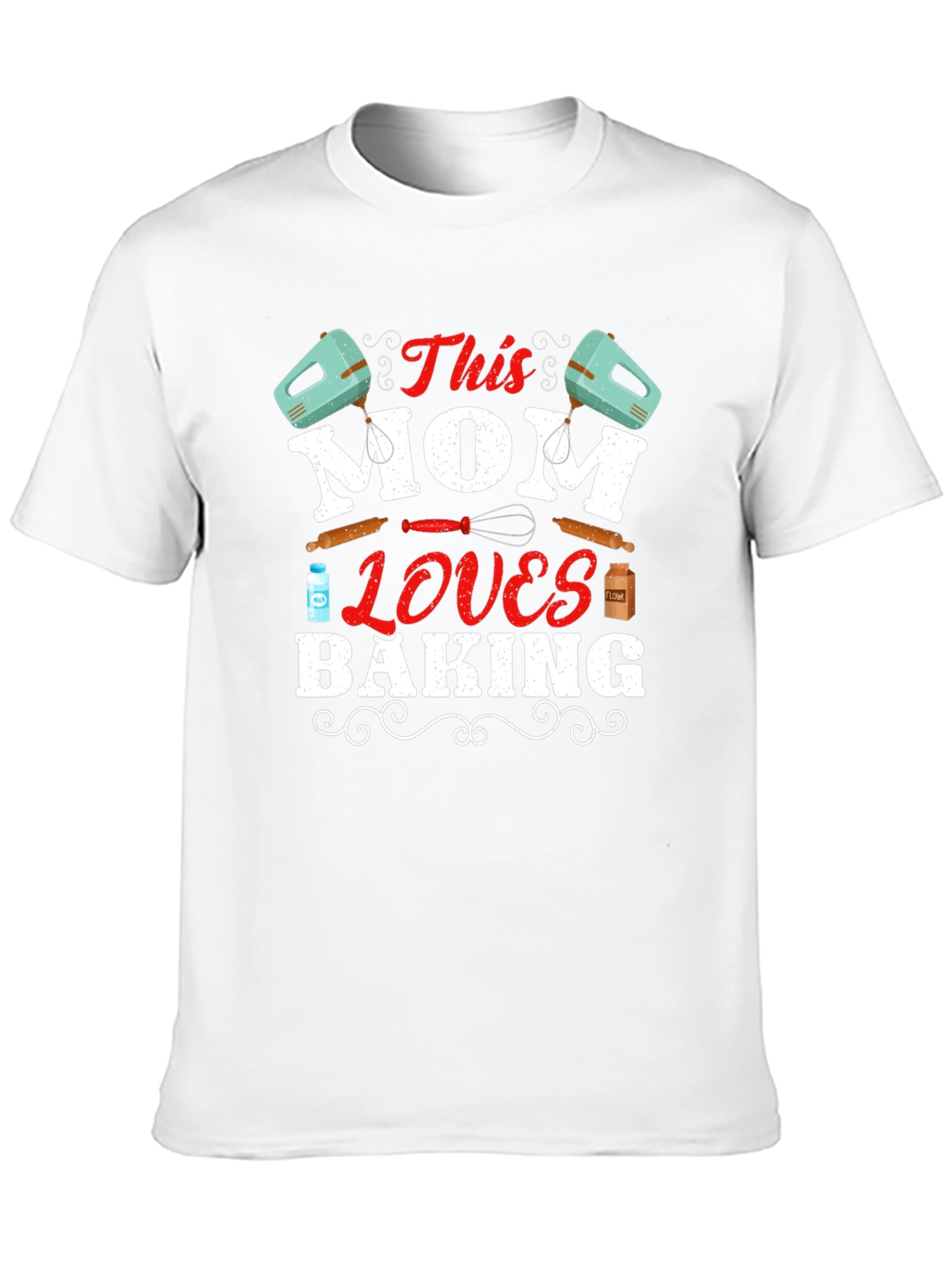 This Mom Loves Baking T-Shirt - Black