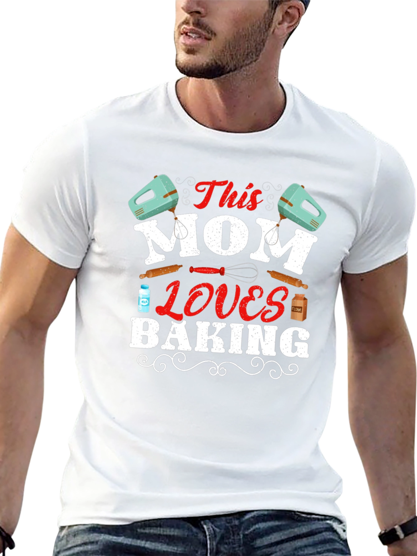 This Mom Loves Baking T-Shirt - Black