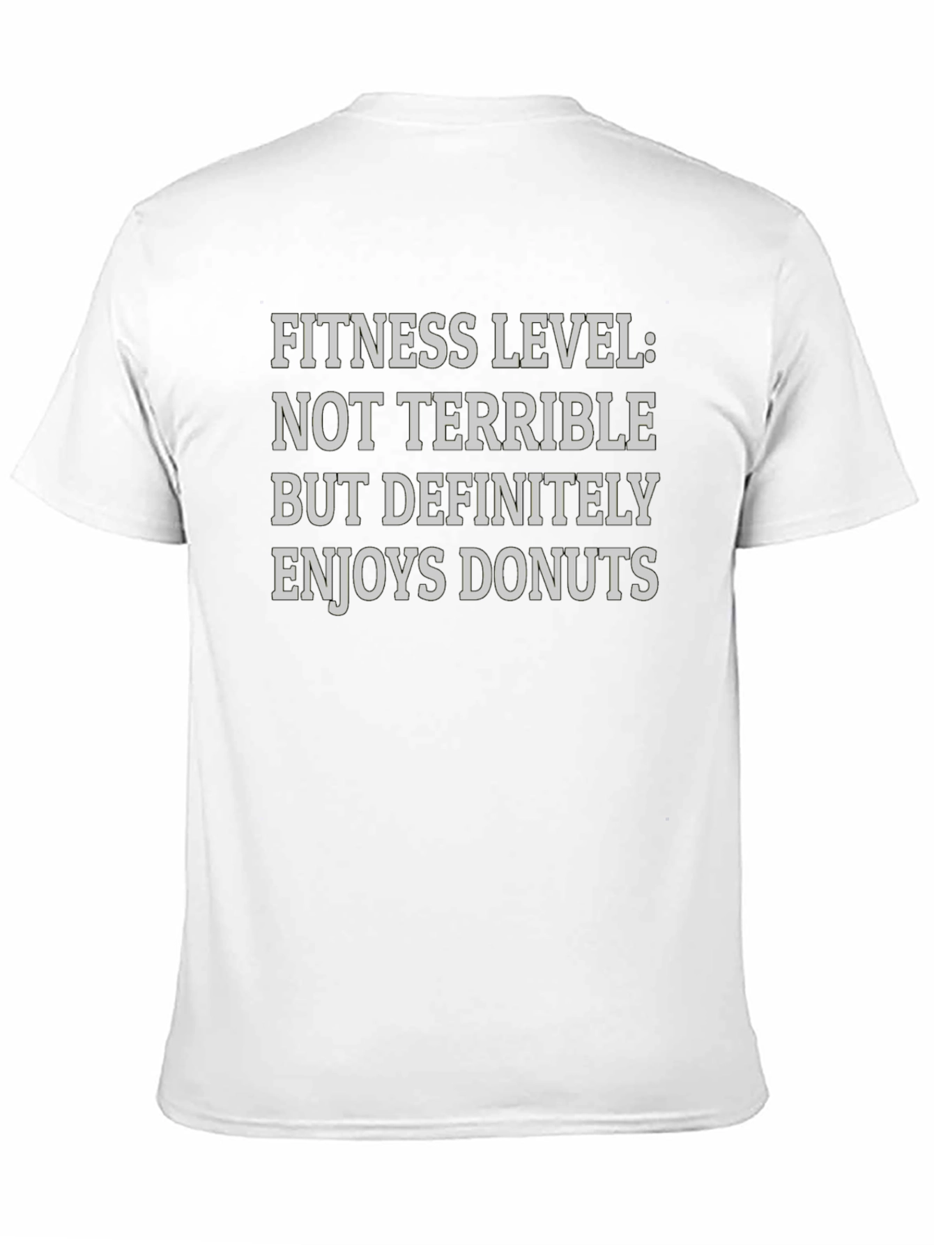 Funny Fitness Level Donuts Graphic T-Shirt