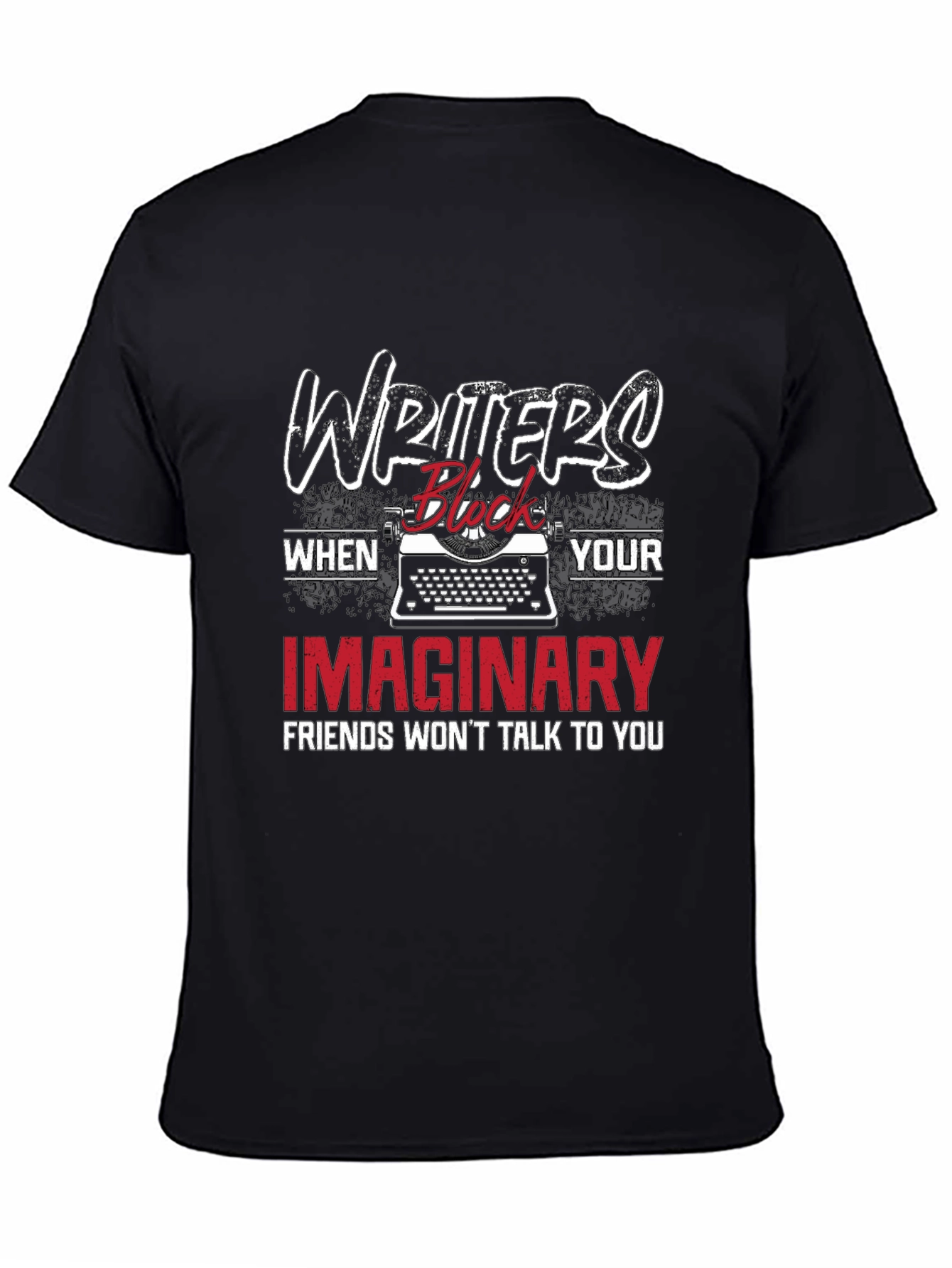 Writers Block T-Shirt - Funny Imaginary Friends Tee