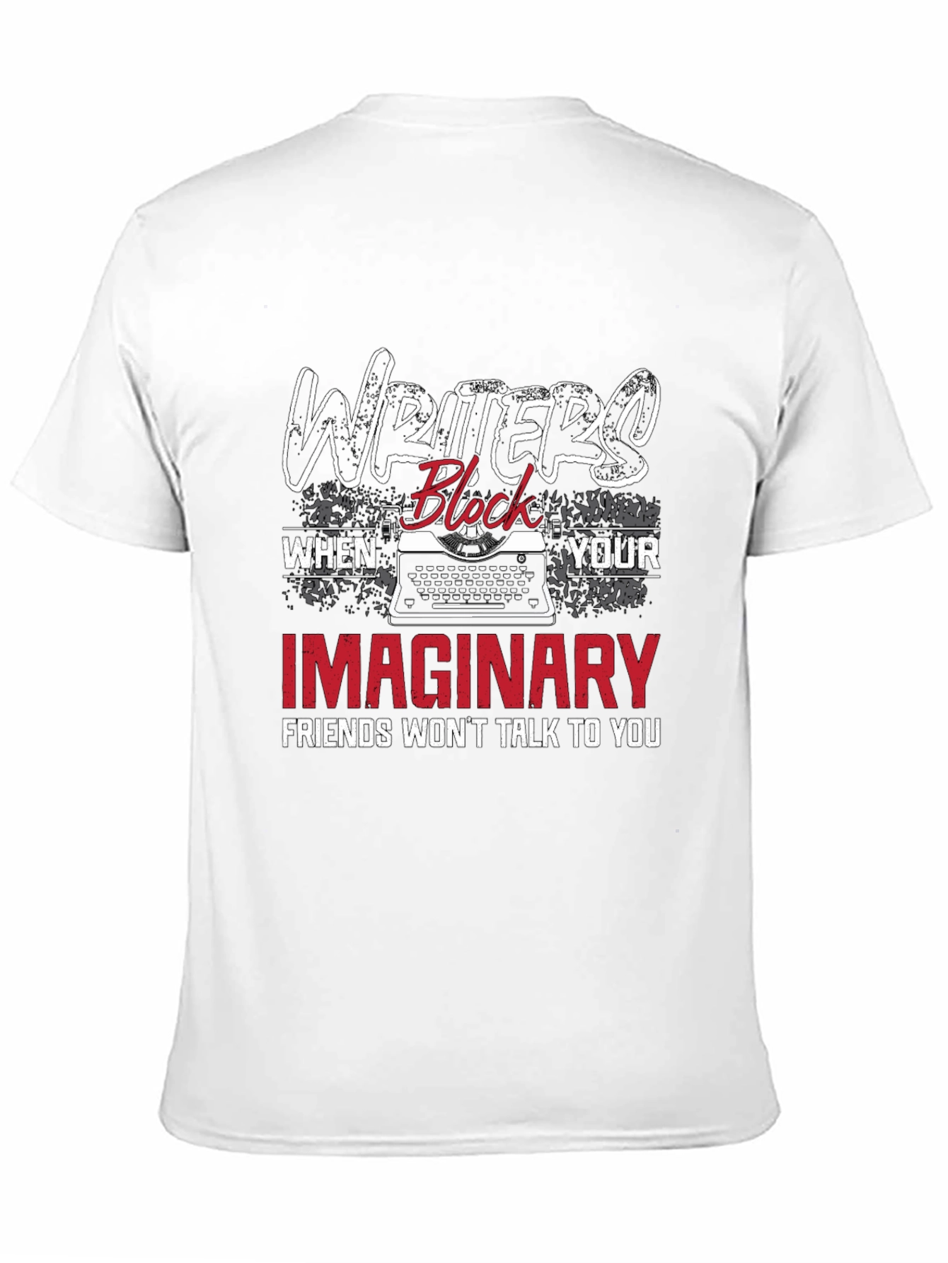 Writers Block T-Shirt - Funny Imaginary Friends Tee