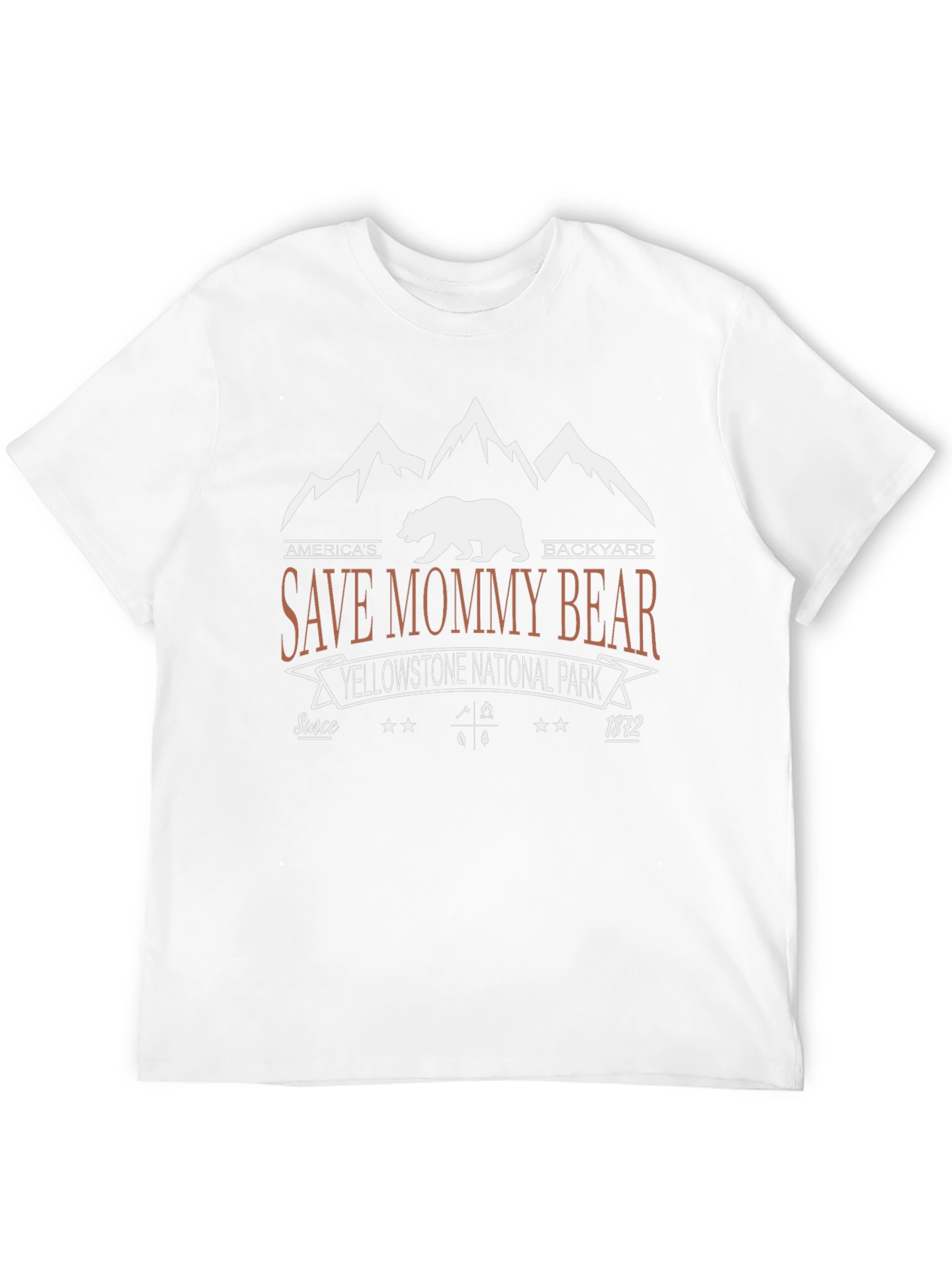 Save Mommy Bear Tee: Yellowstone National Park T-Shirt