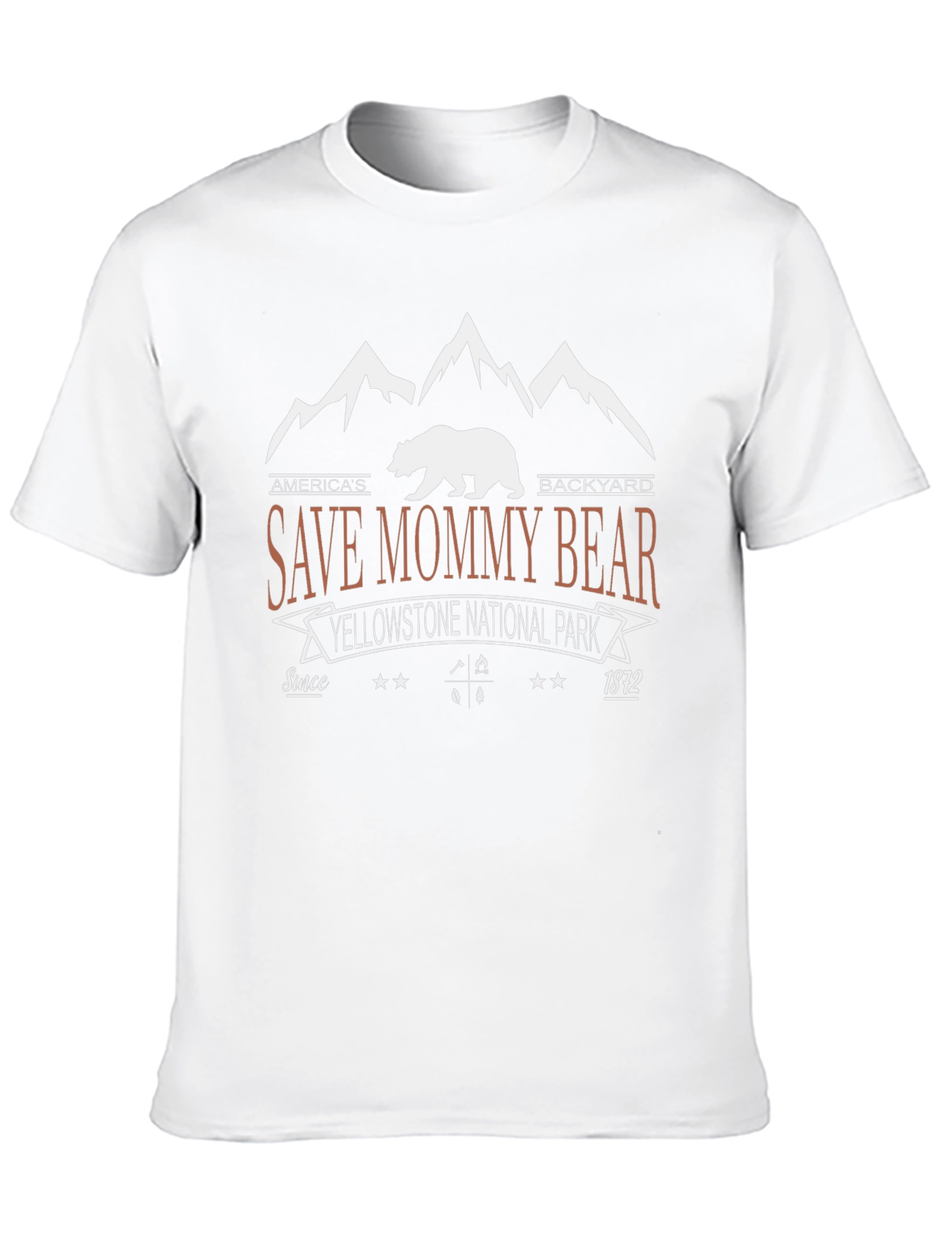 Save Mommy Bear Tee: Yellowstone National Park T-Shirt