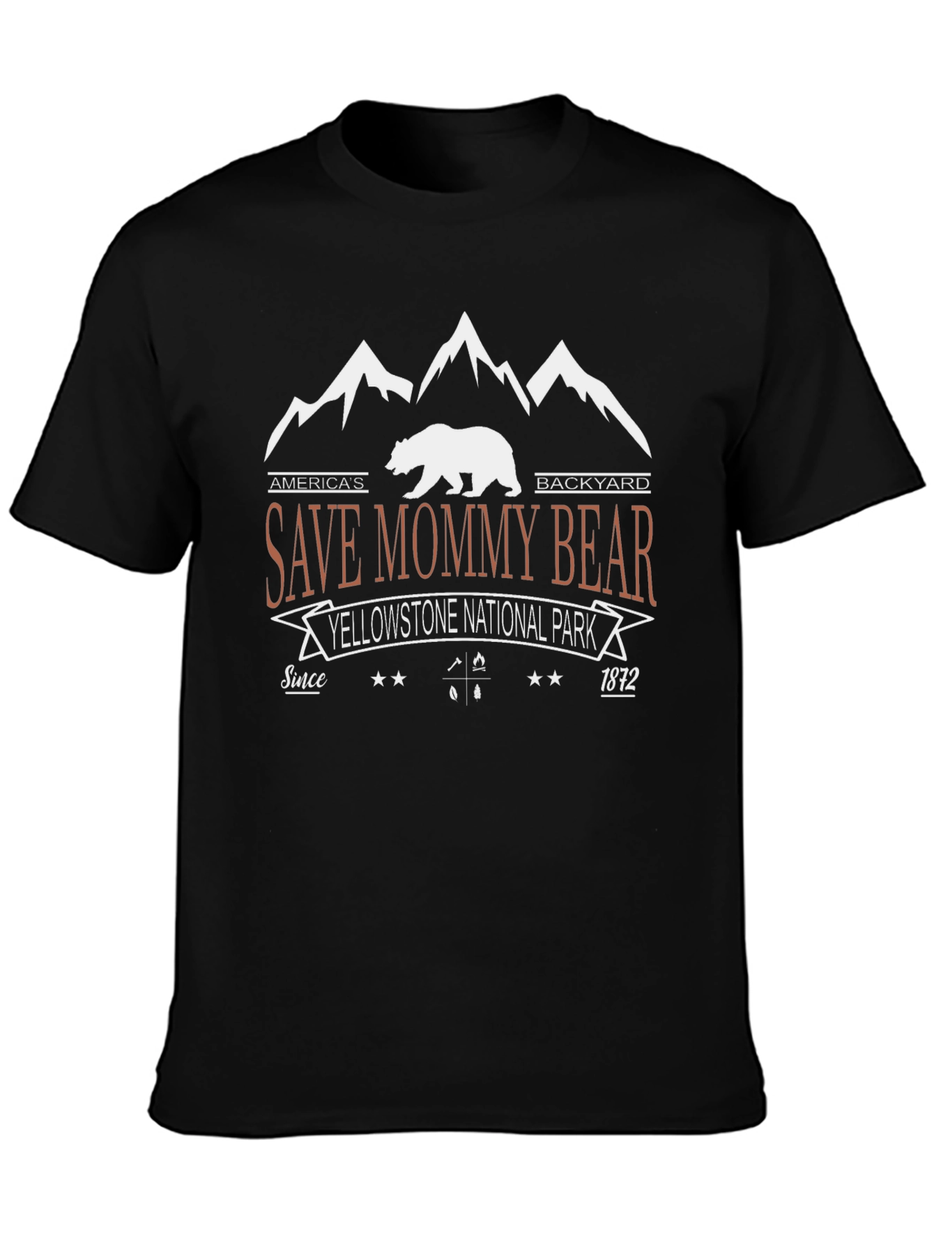 Save Mommy Bear Tee: Yellowstone National Park T-Shirt