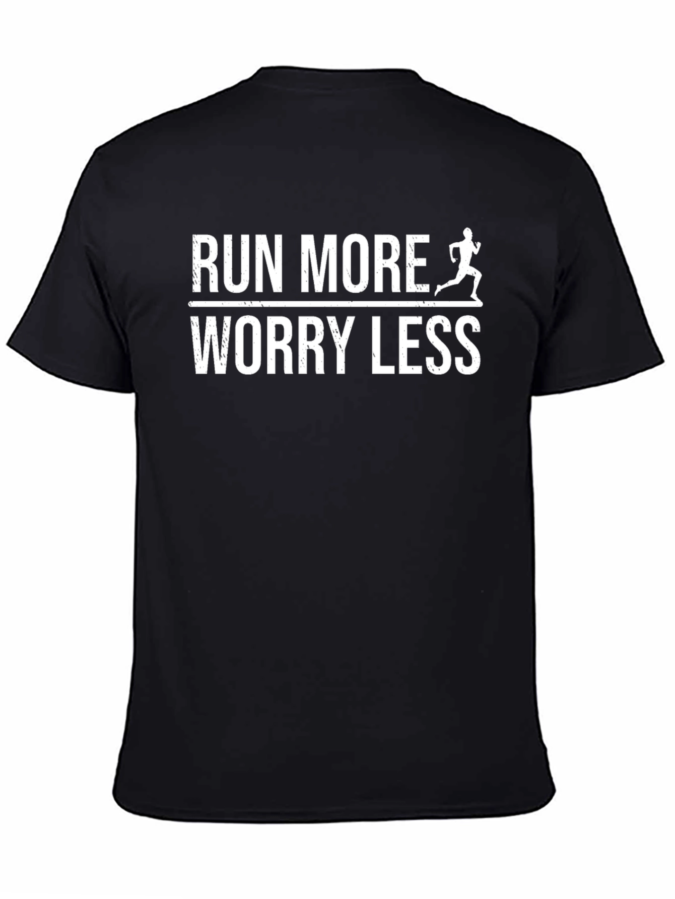 Run More Worry Less Graphic Tee