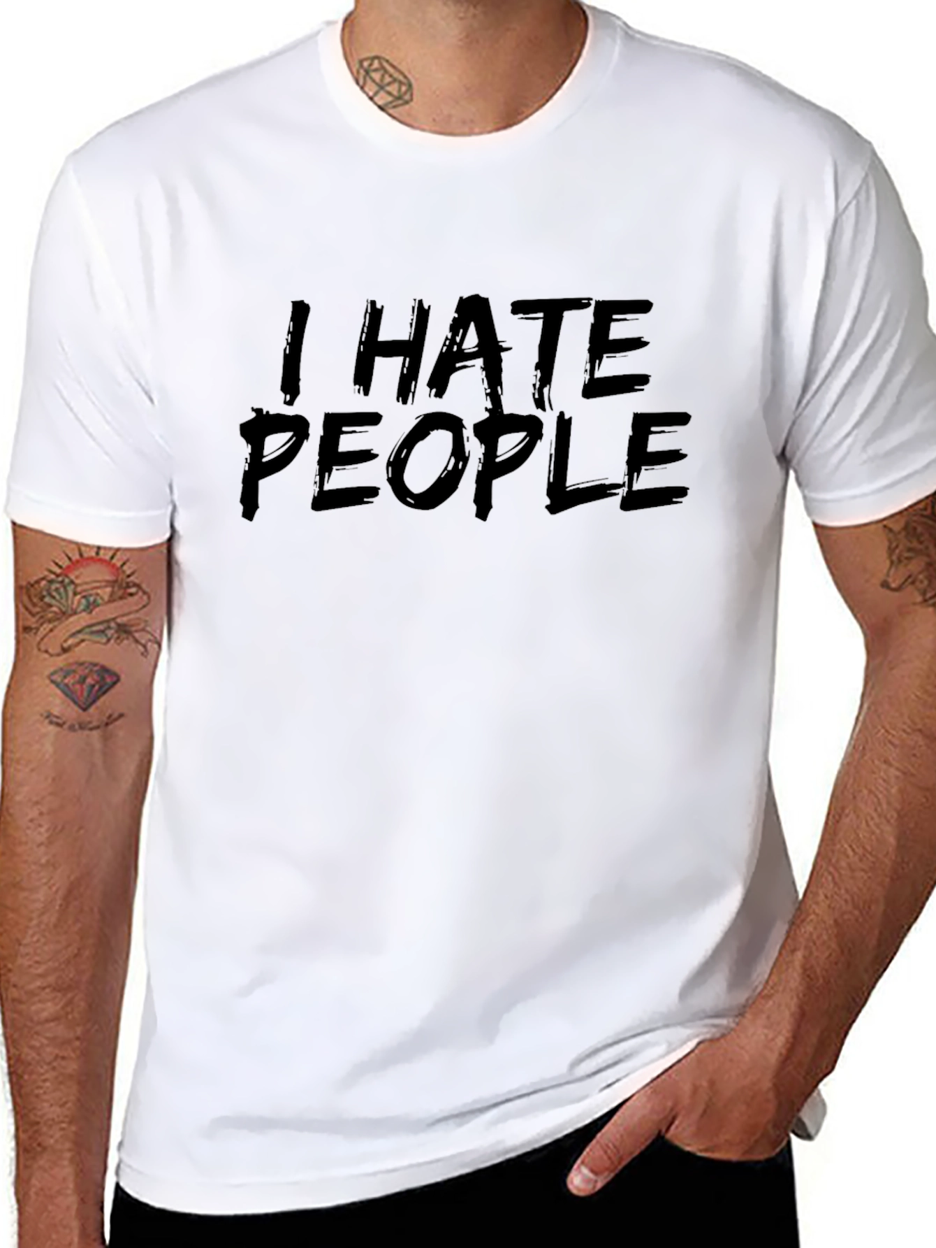 I Hate People Graphic Tee - Unisex Black T-Shirt