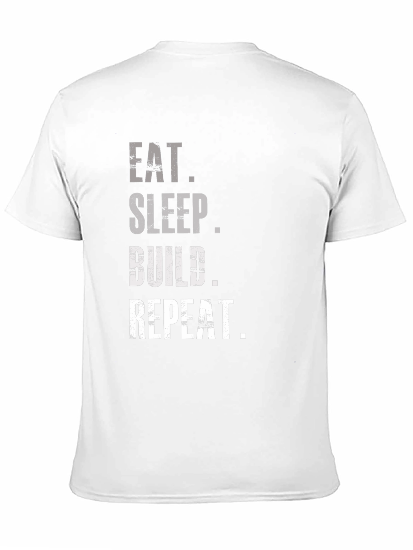 Eat Sleep Build Repeat T-Shirt - Black Graphic Tee