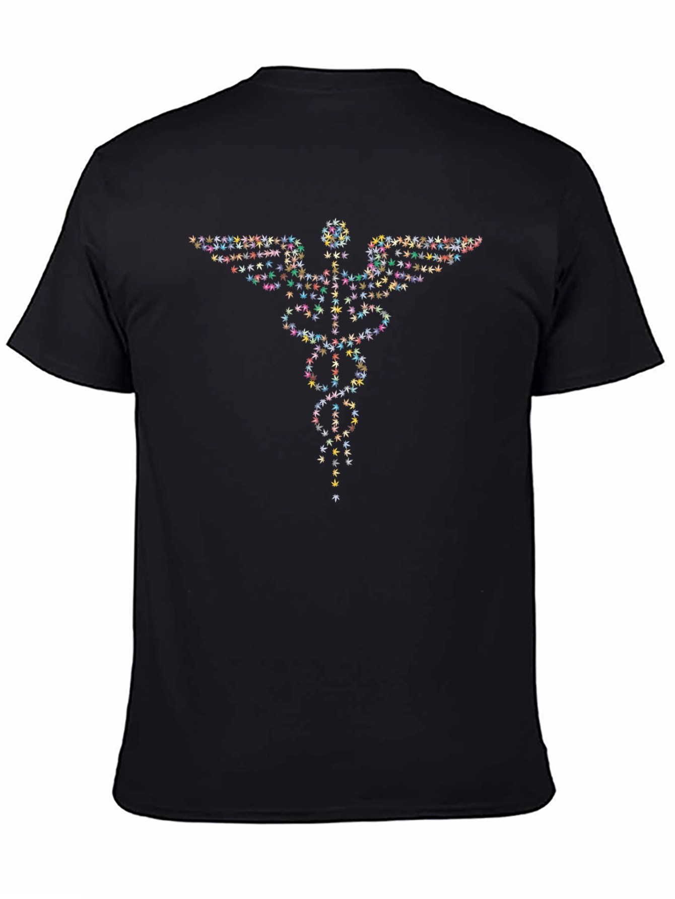 Marijuana Caduceus Graphic T-Shirt