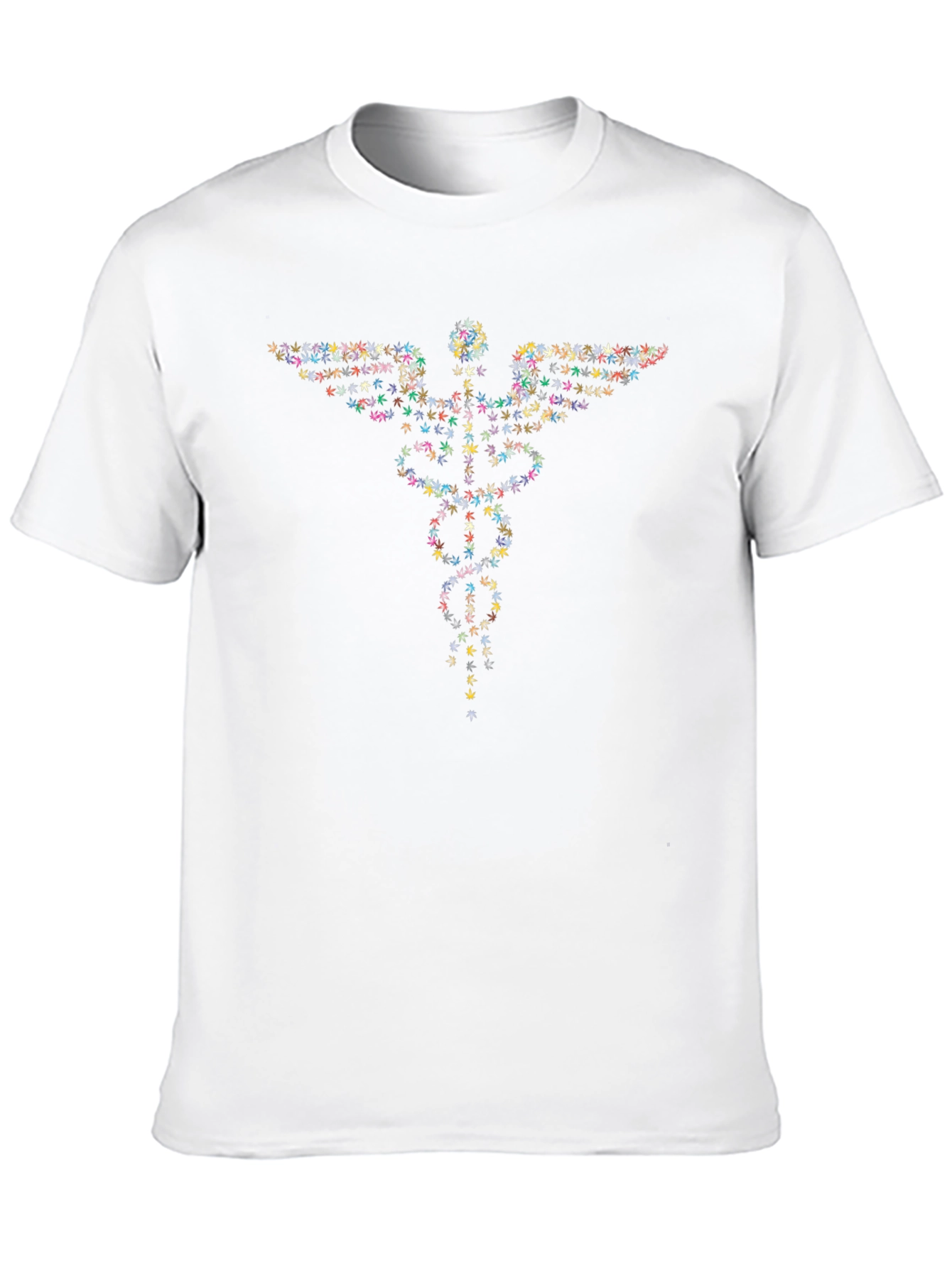 Marijuana Caduceus Graphic T-Shirt