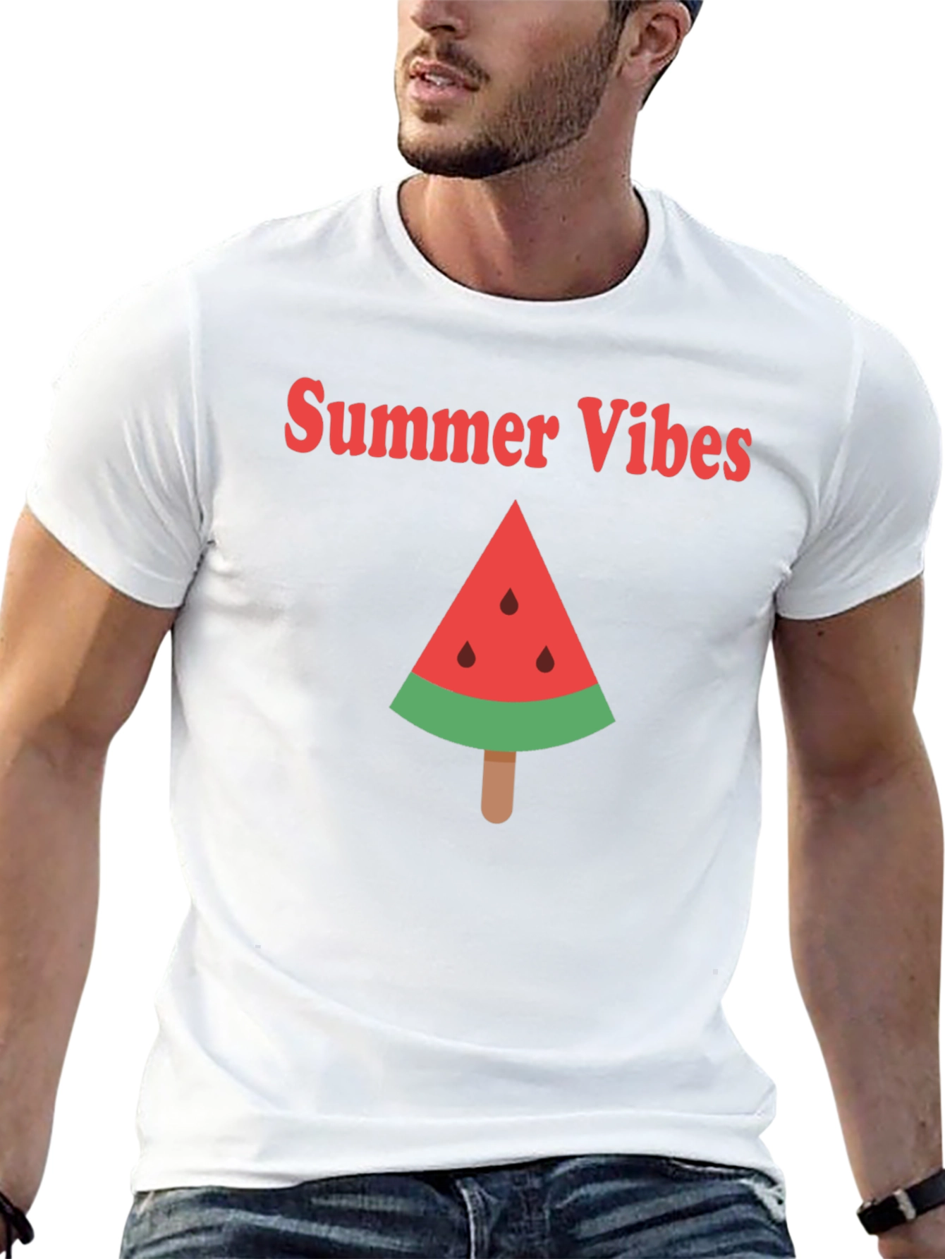 Summer Vibes Watermelon Graphic Tee
