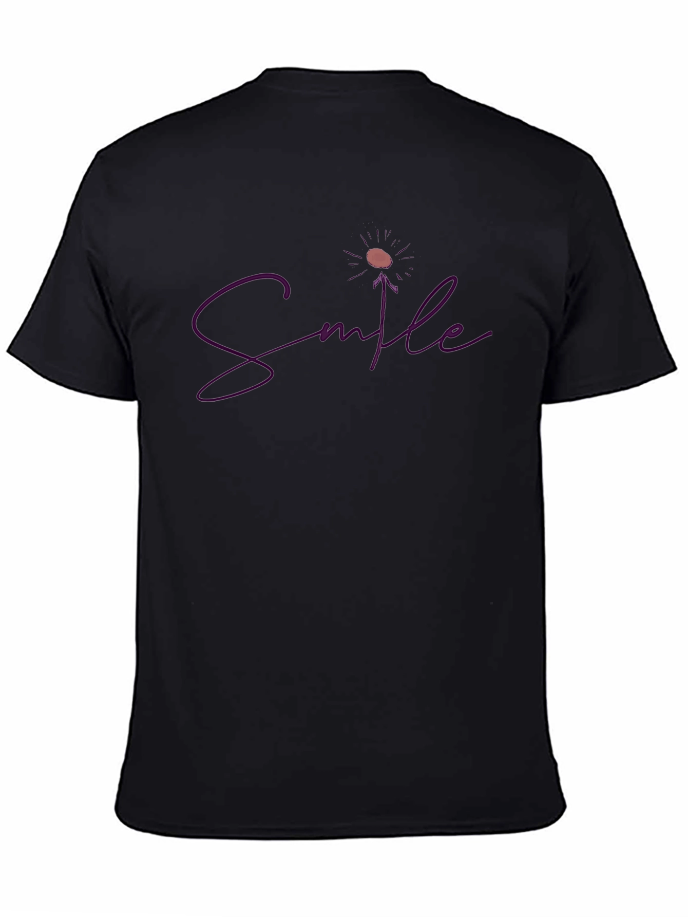 Smile Graphic Tee - Soft Cotton Blend Casual Wear