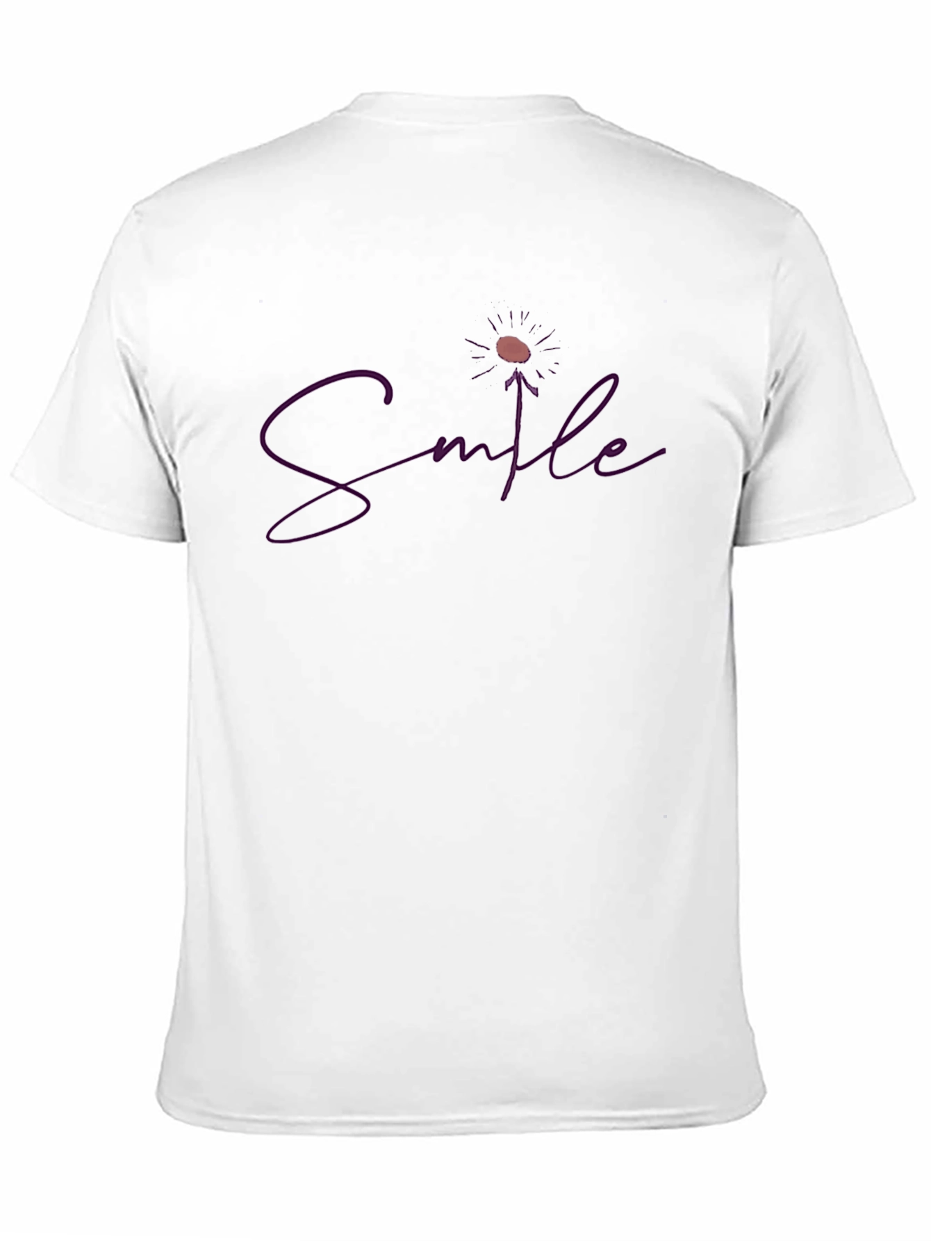 Smile Graphic Tee - Soft Cotton Blend Casual Wear