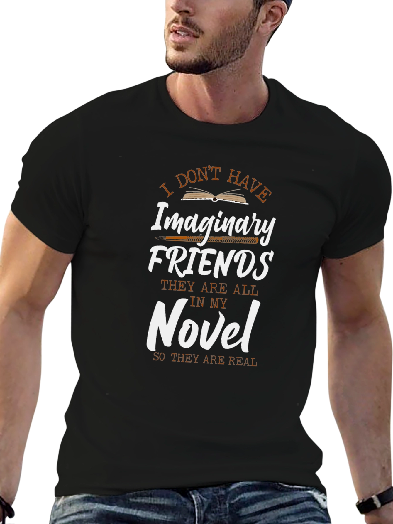 I Dont Have Imaginary Friends Novel T-Shirt