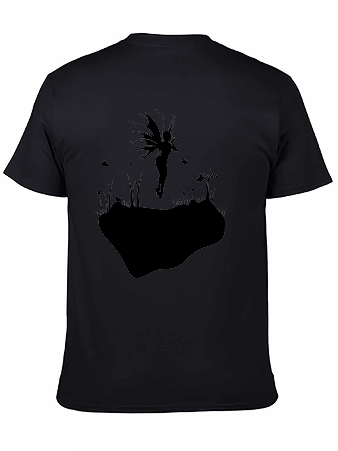 Black Fairy Silhouette T-Shirt