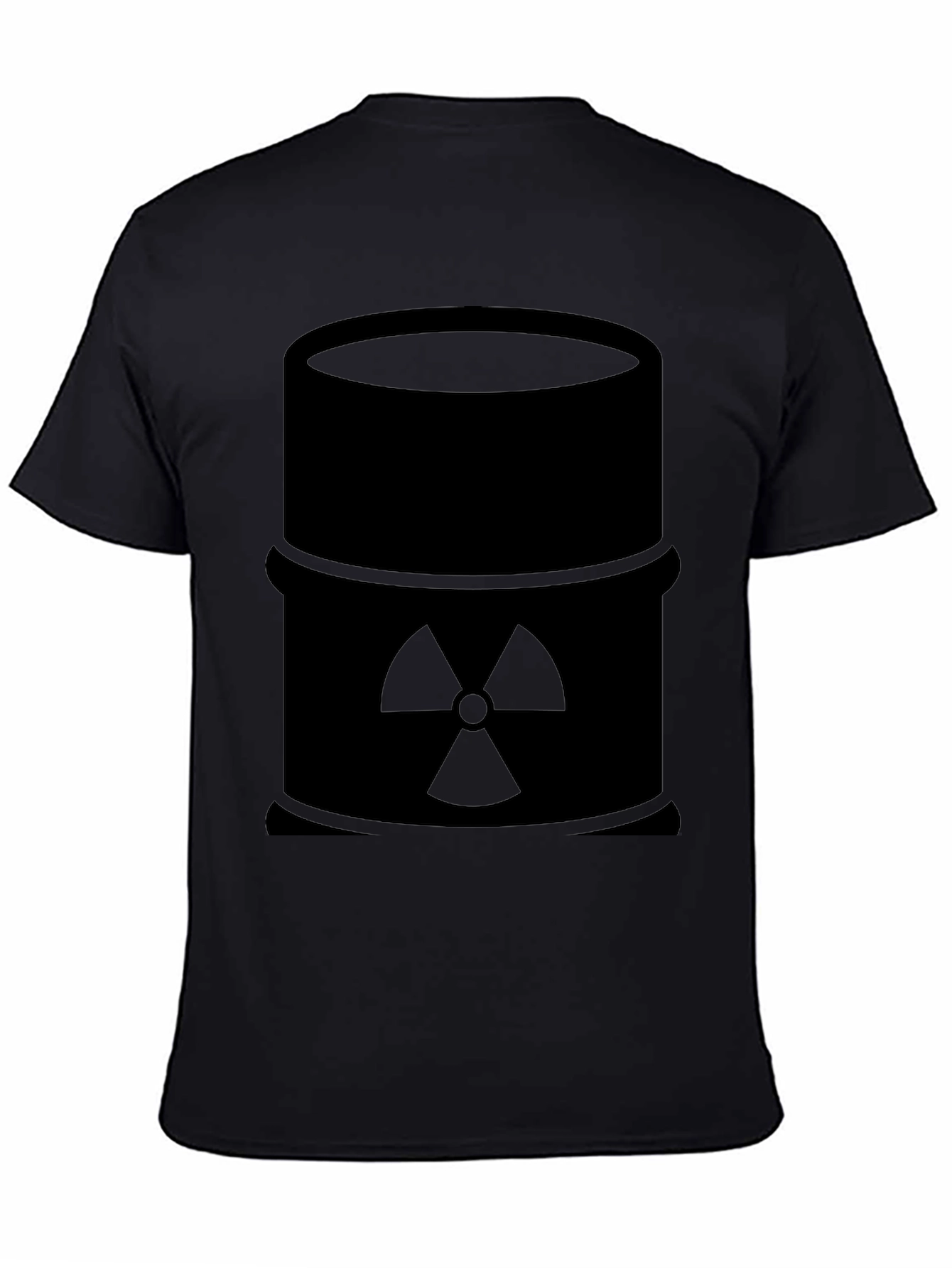 Radioactive Barrel Graphic Tee - Black Cotton T-Shirt