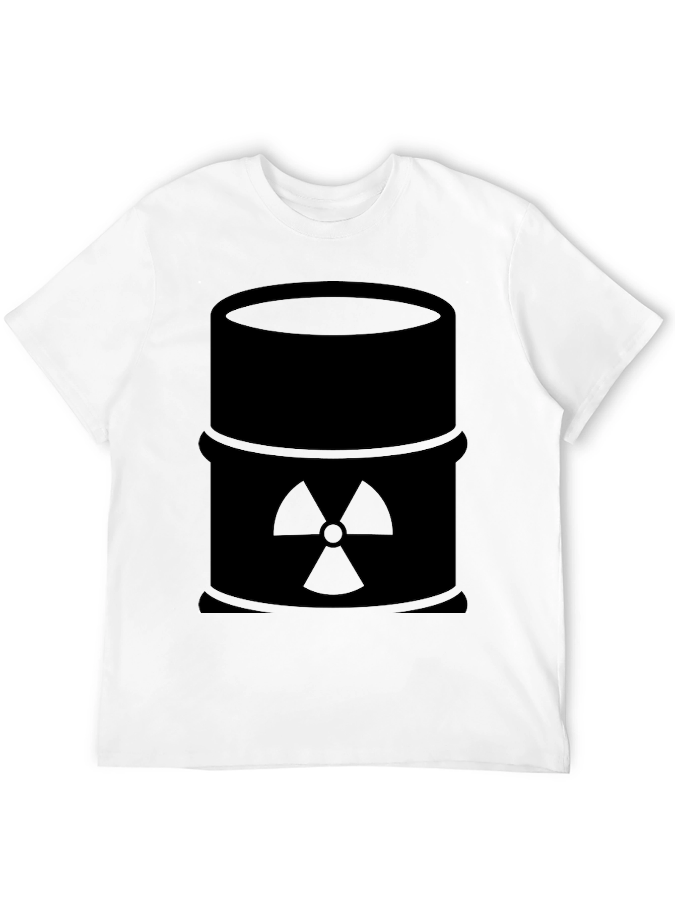 Radioactive Barrel Graphic Tee - Black Cotton T-Shirt
