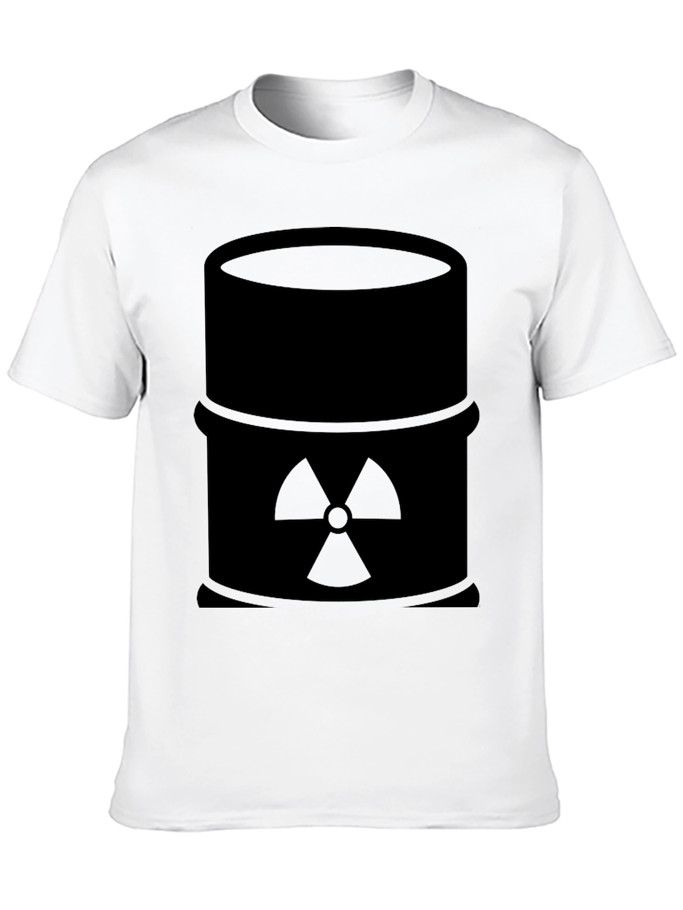 Radioactive Barrel Graphic Tee - Black Cotton T-Shirt
