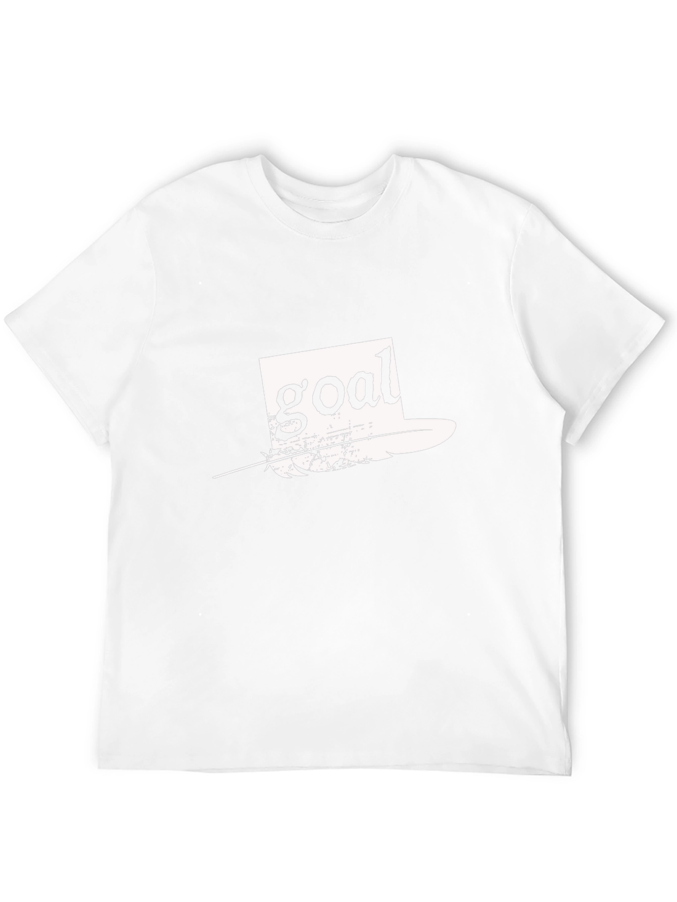 Goal Feather Graphic Tee - Black Casual T-Shirt