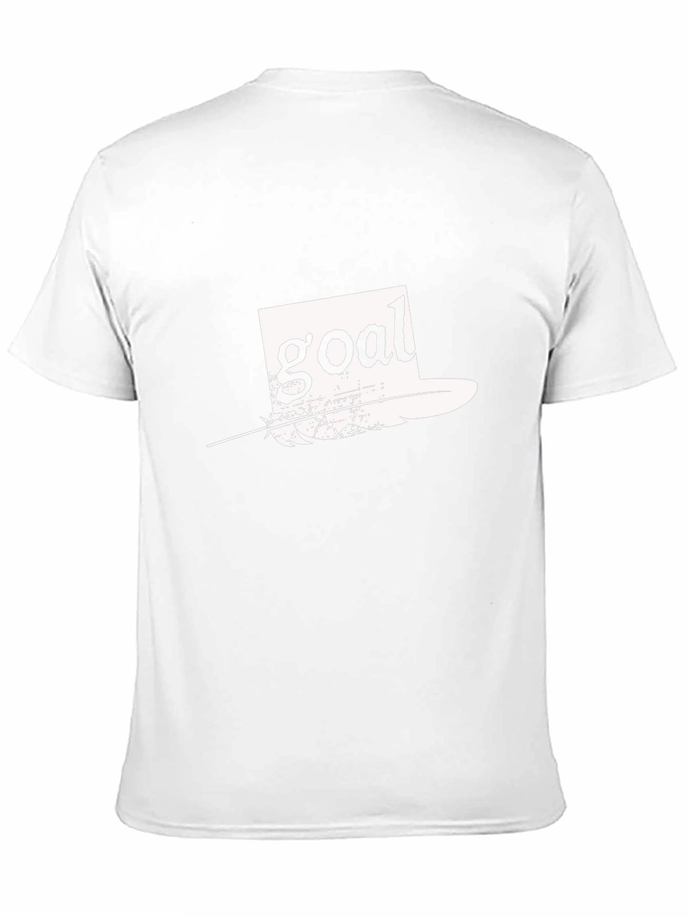 Goal Feather Graphic Tee - Black Casual T-Shirt