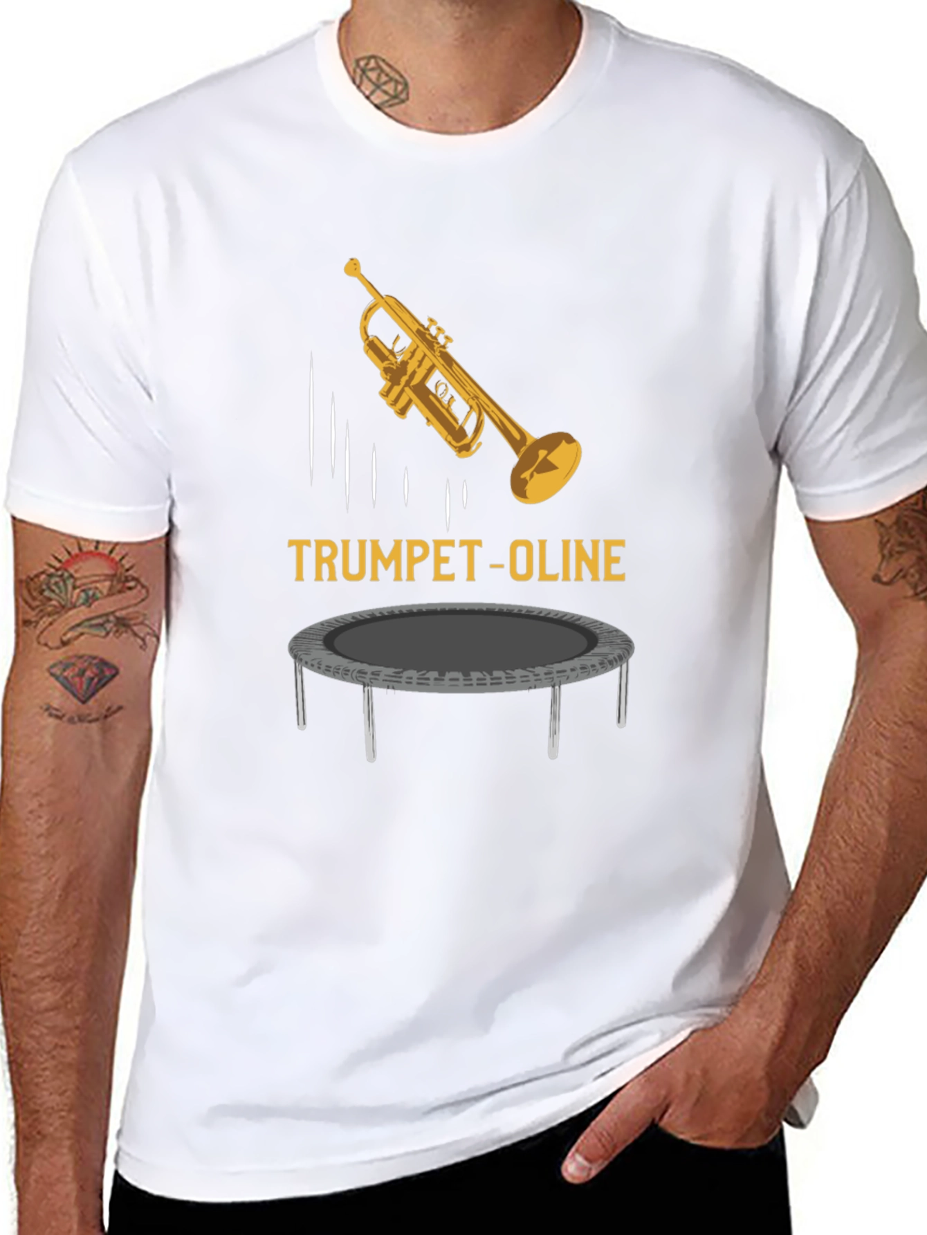 Trumpet-Oline Black Graphic Tee