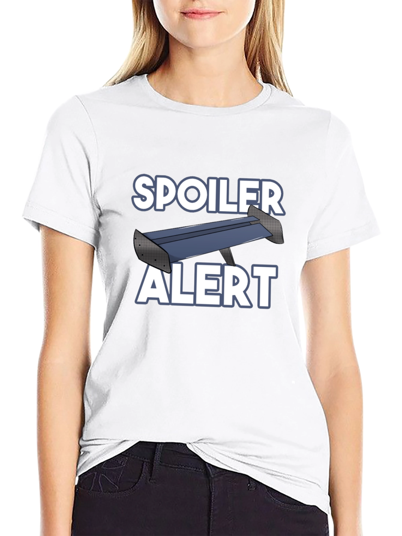 Spoiler Alert Novelty Graphic T-Shirt - Black