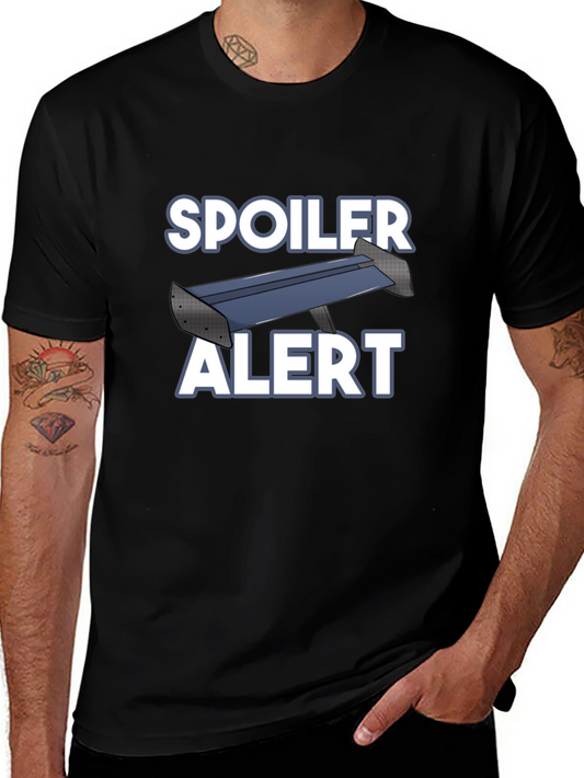 Spoiler Alert Novelty Graphic T-Shirt - Black