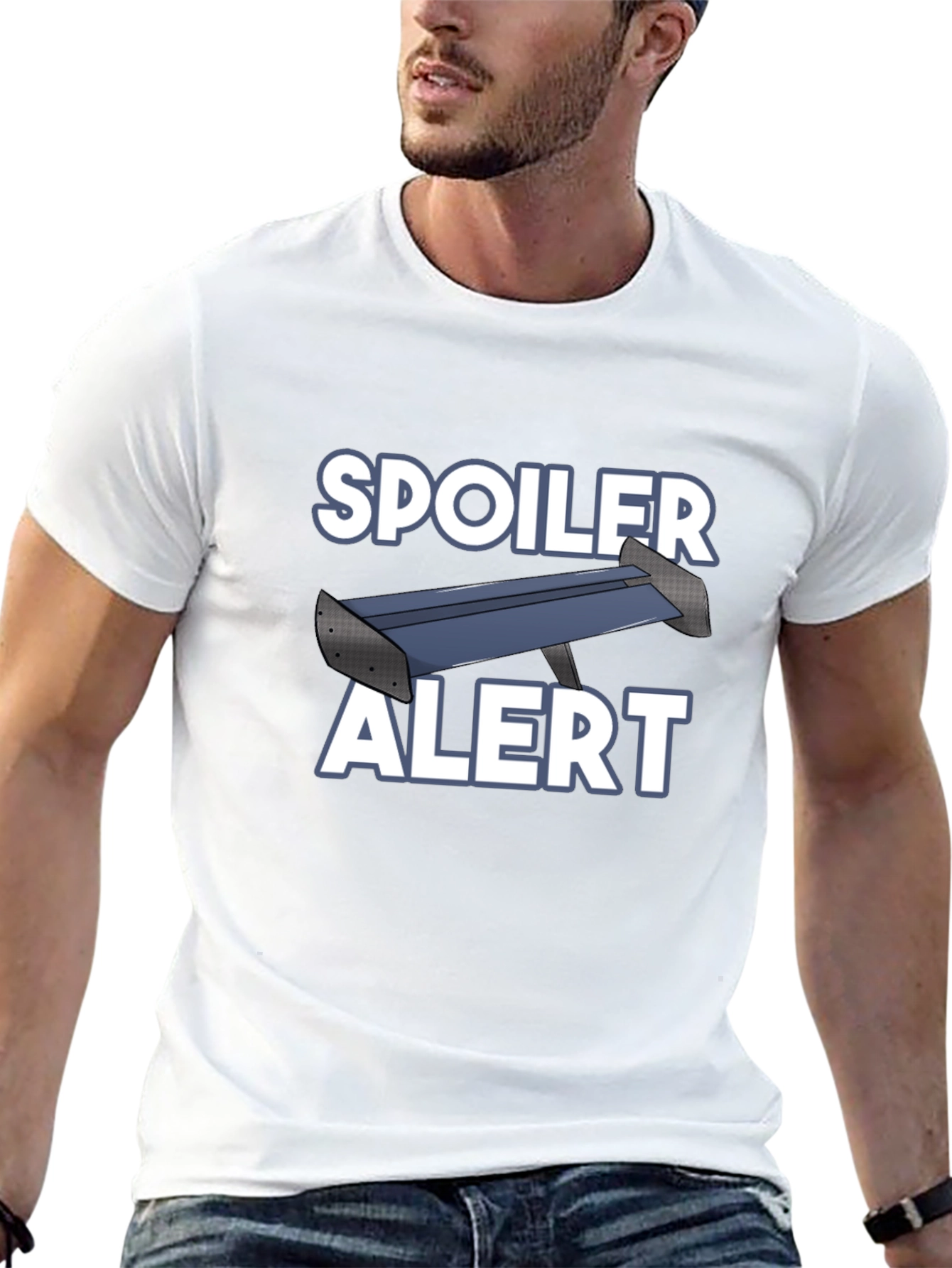 Spoiler Alert Novelty Graphic T-Shirt - Black