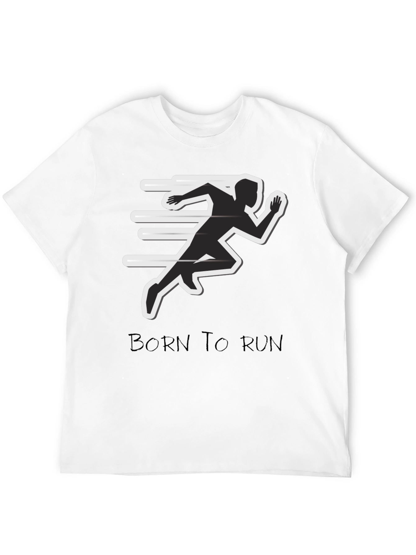 Born to Run Graphic Tee - Athletic Style
