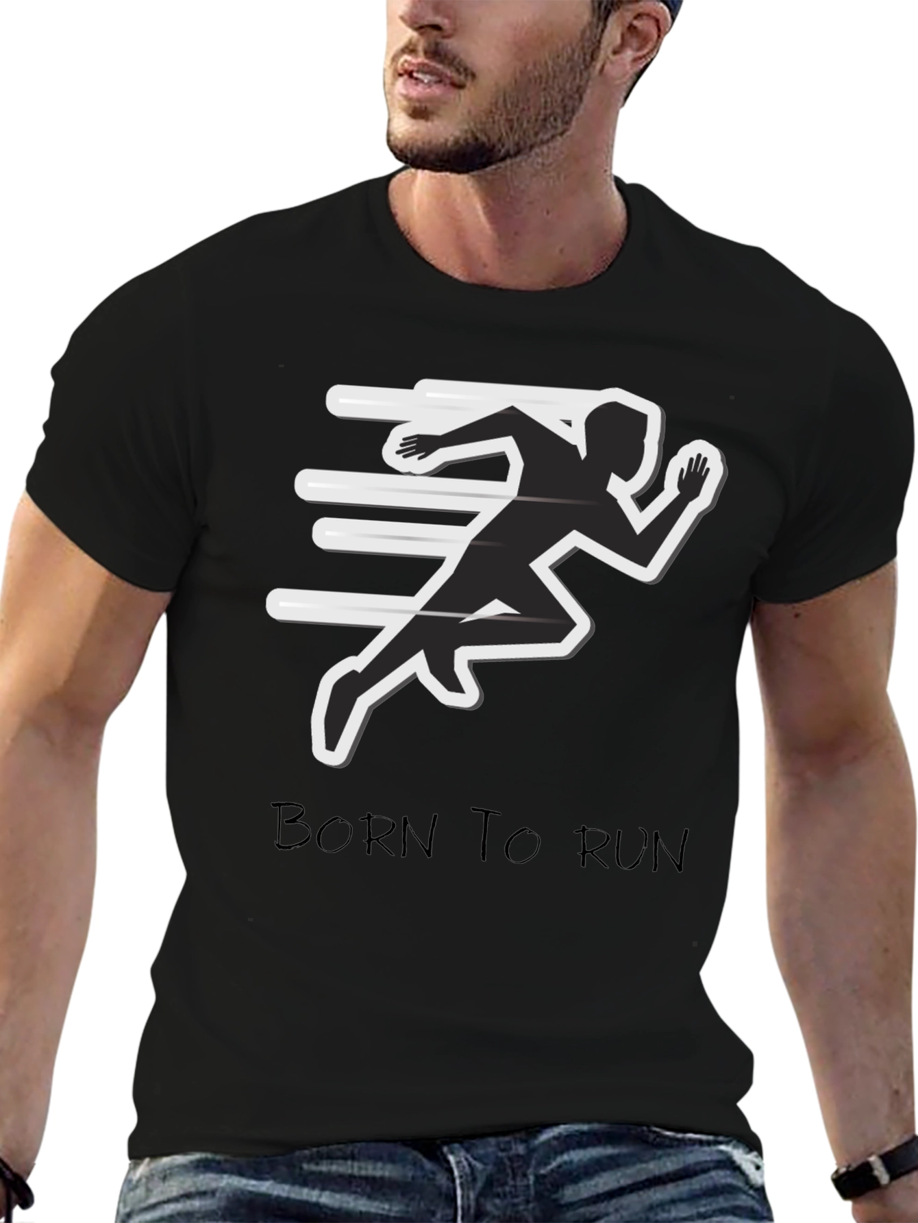 Born to Run Graphic Tee - Athletic Style