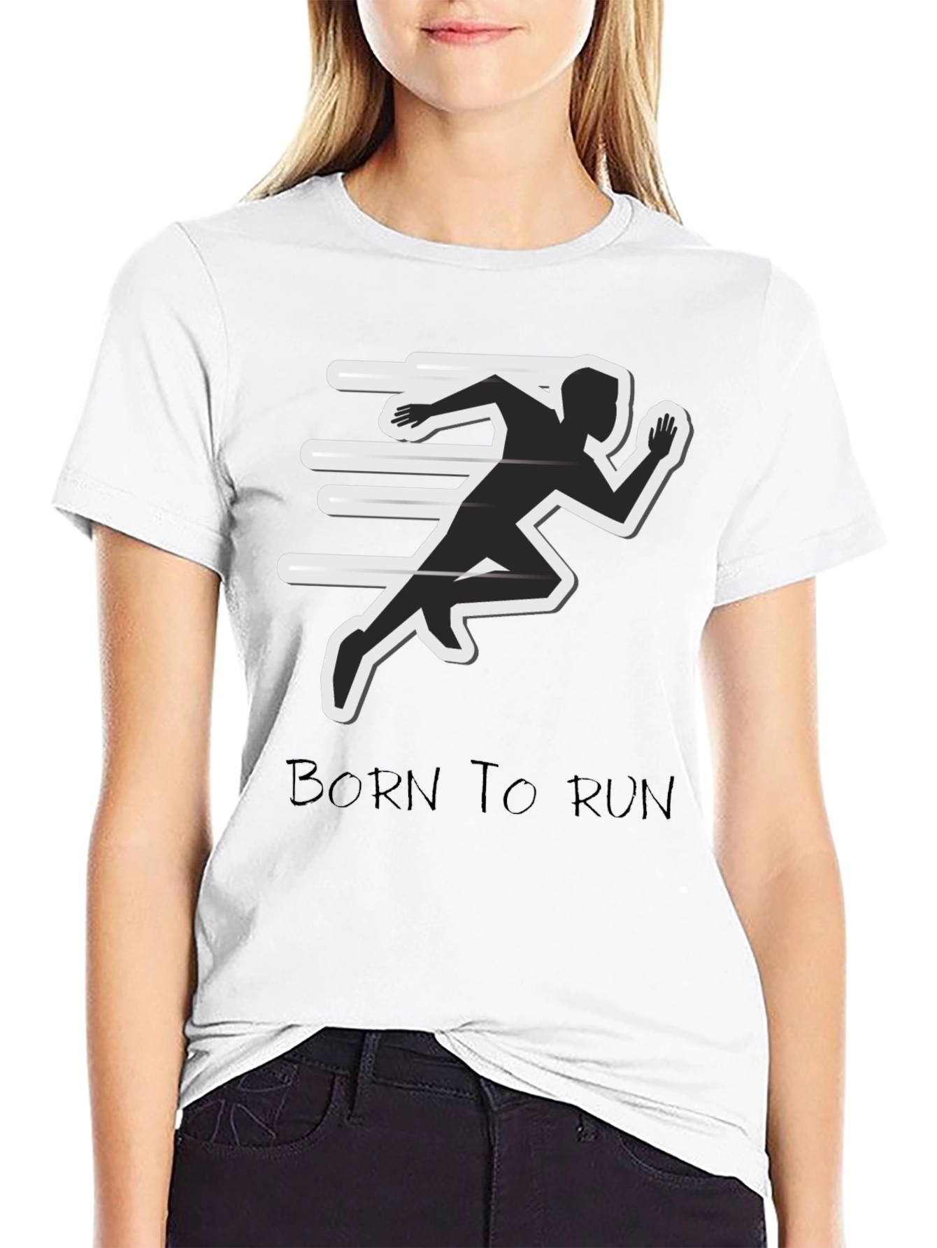 Born to Run Graphic Tee - Athletic Style