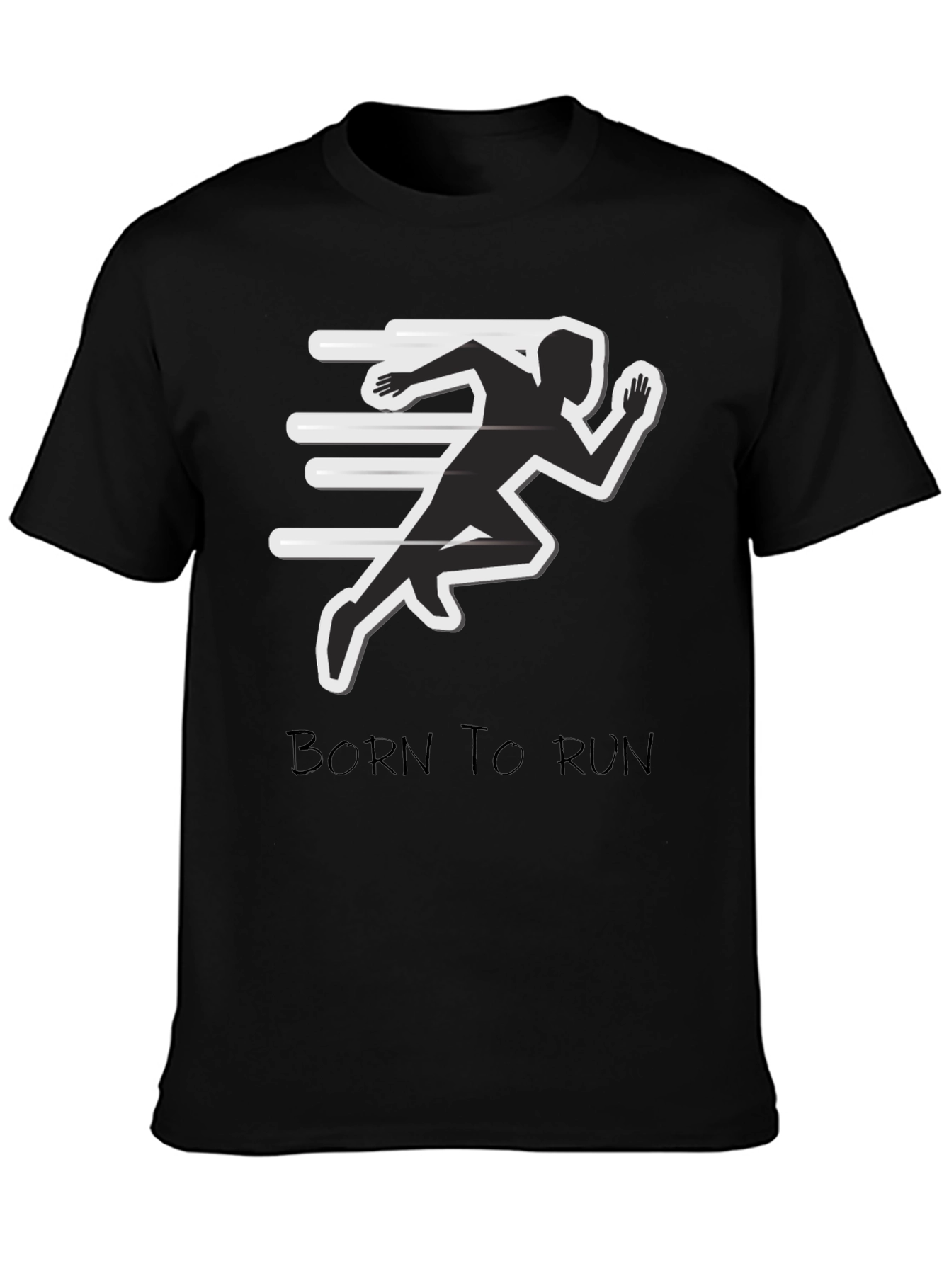 Born to Run Graphic Tee - Athletic Style
