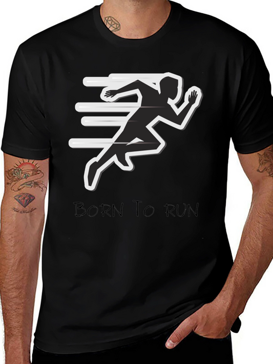 Born to Run Graphic Tee - Athletic Style