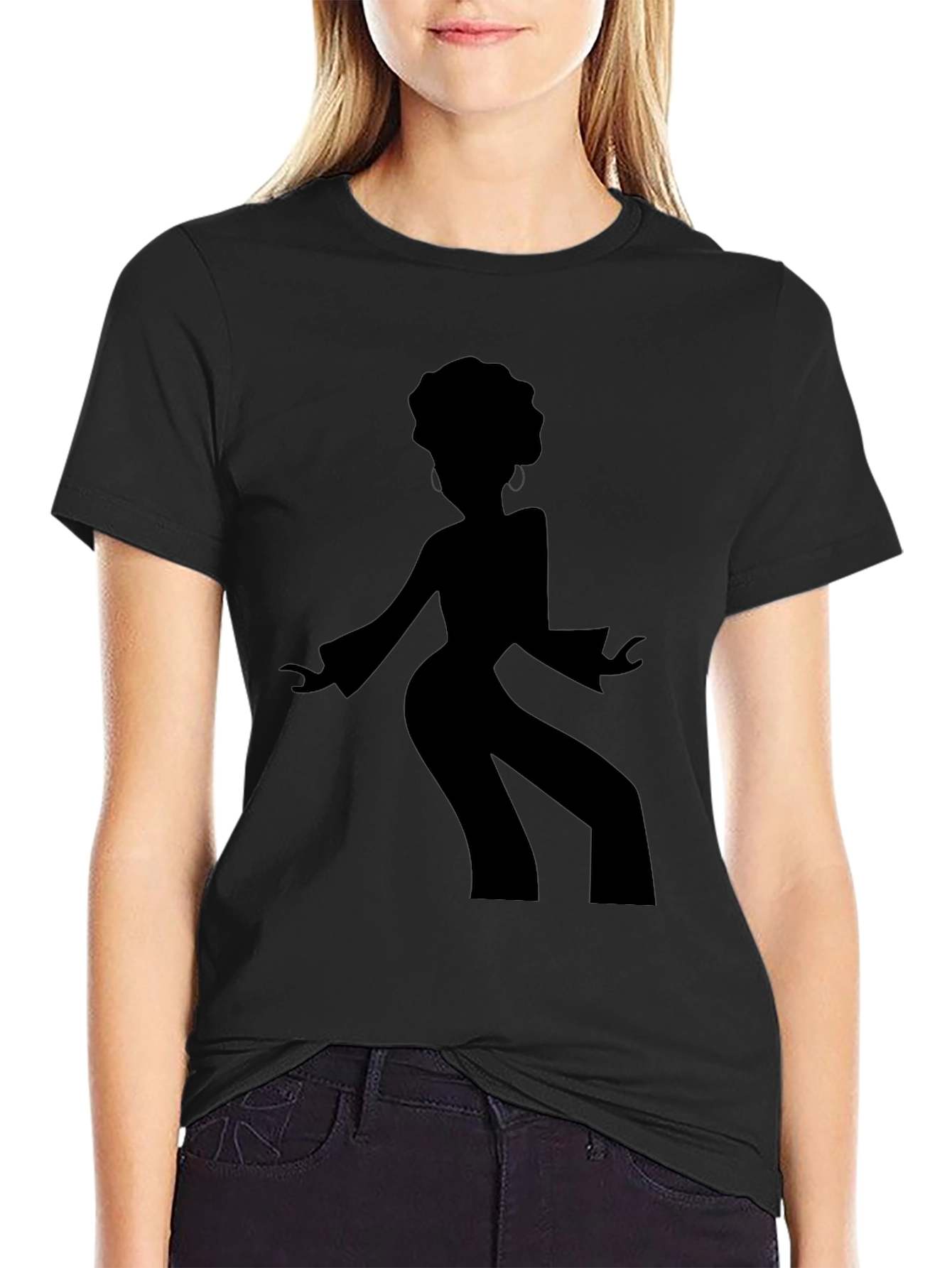 Retro Disco Dancer Black T-Shirt