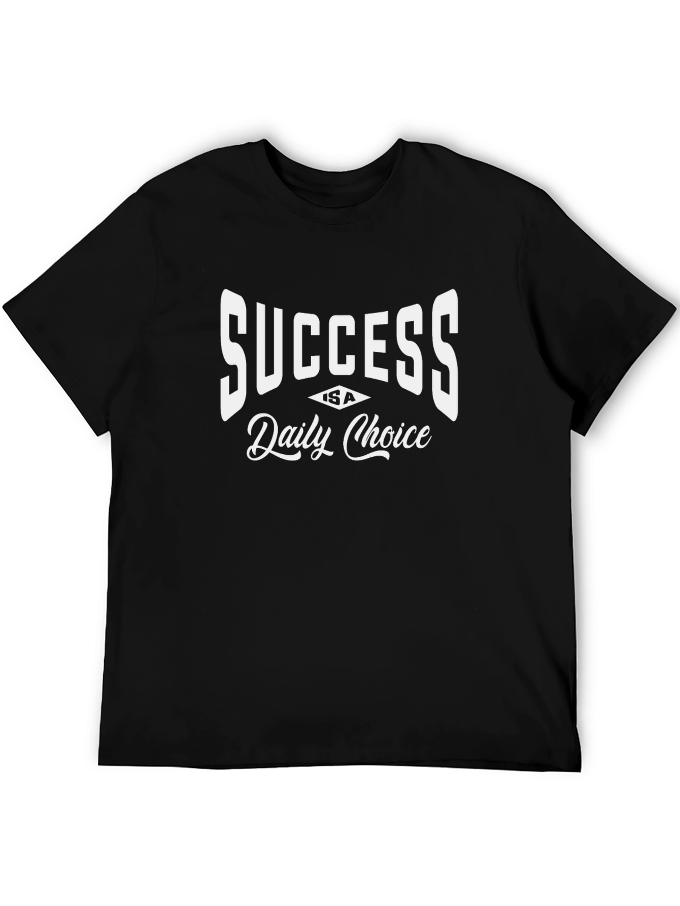 Success is a Daily Choice Black T-Shirt