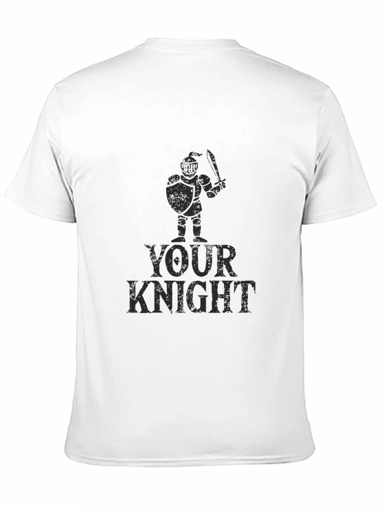 Your Knight Graphic T-Shirt - Black Cotton Tee