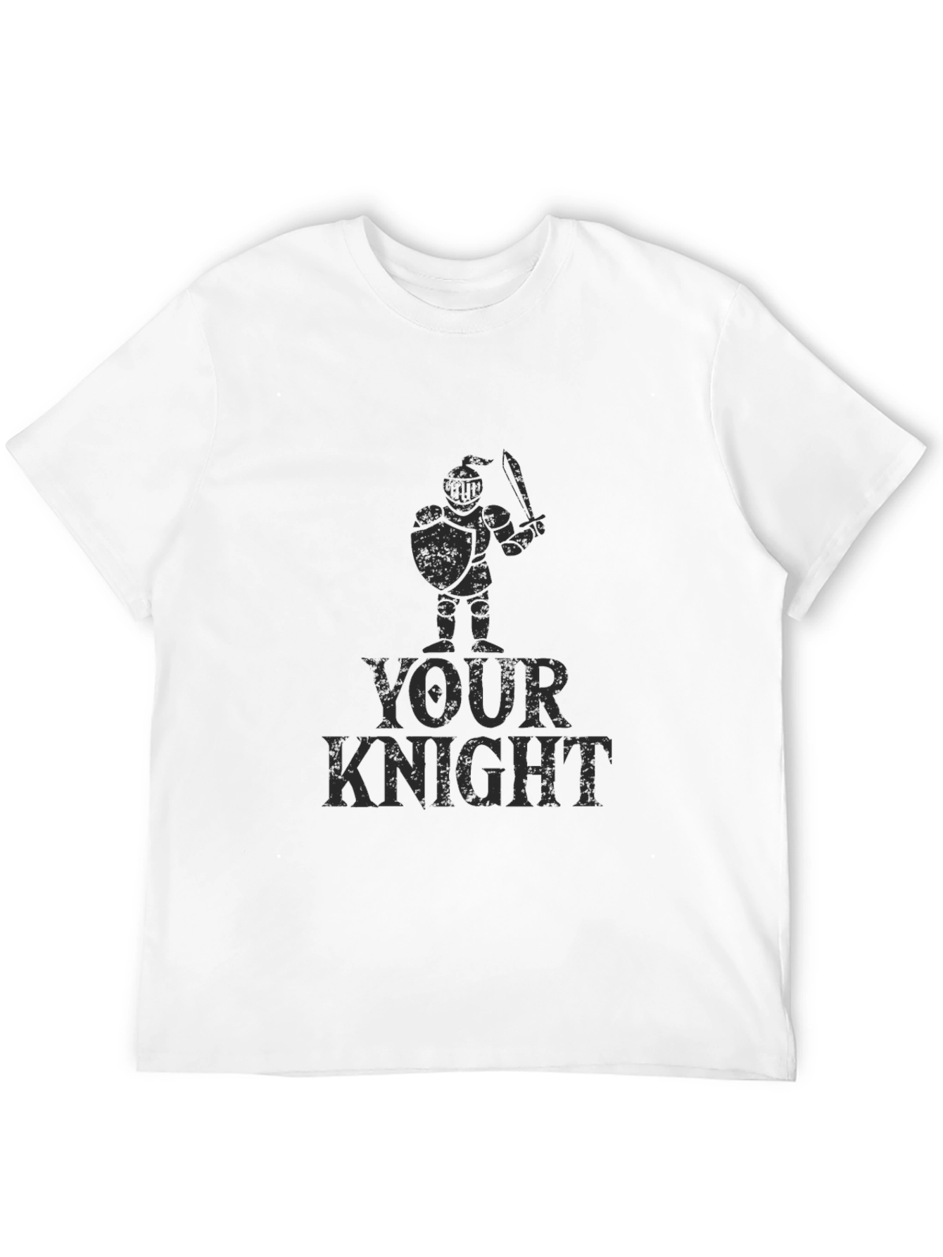 Your Knight Graphic T-Shirt - Black Cotton Tee