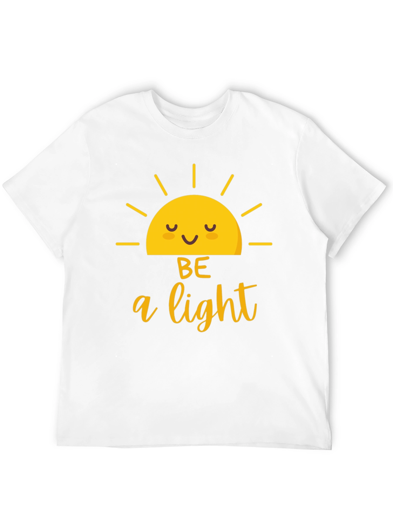 Be A Light Graphic Tee - Black Cotton T-Shirt