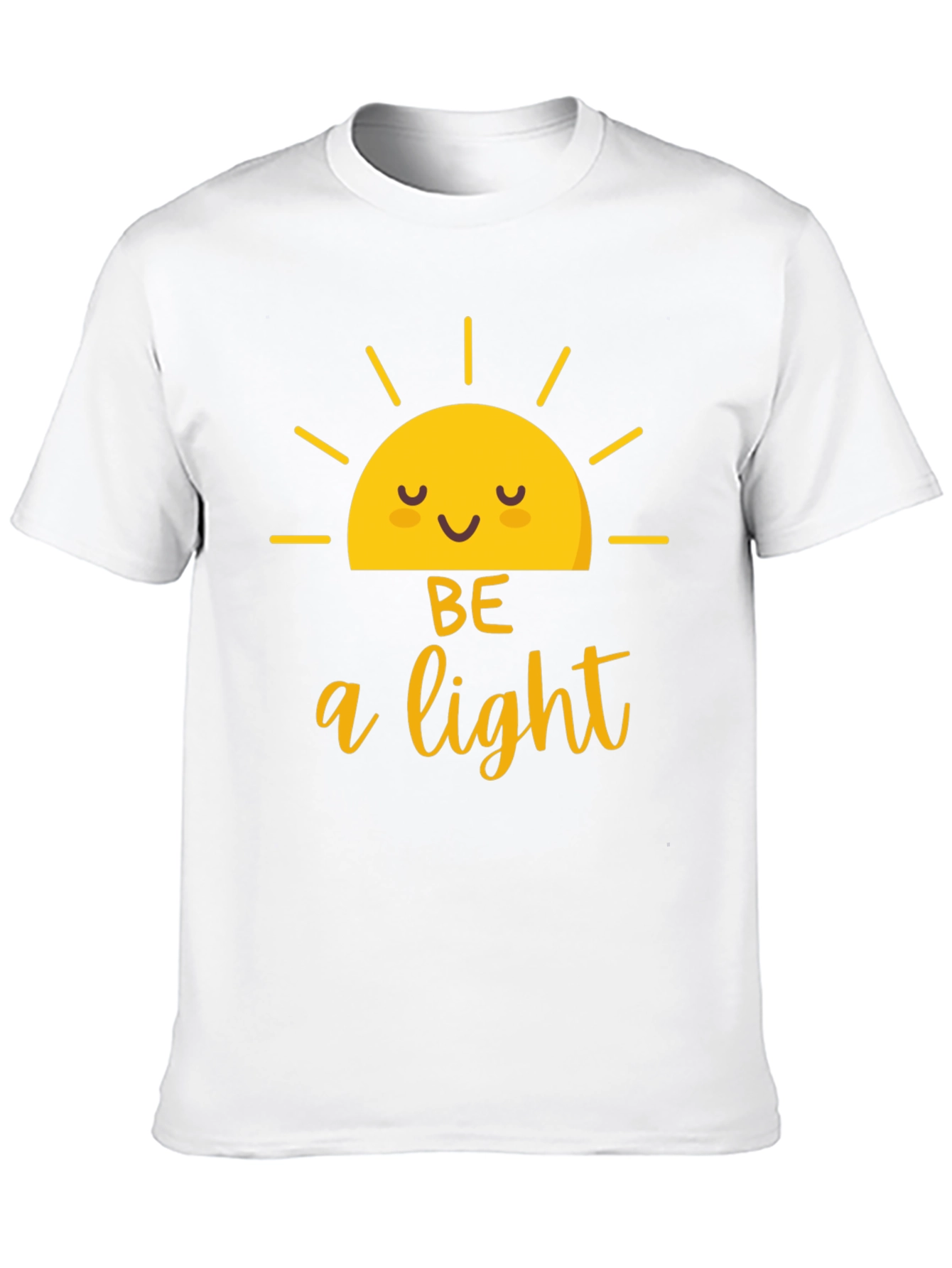 Be A Light Graphic Tee - Black Cotton T-Shirt