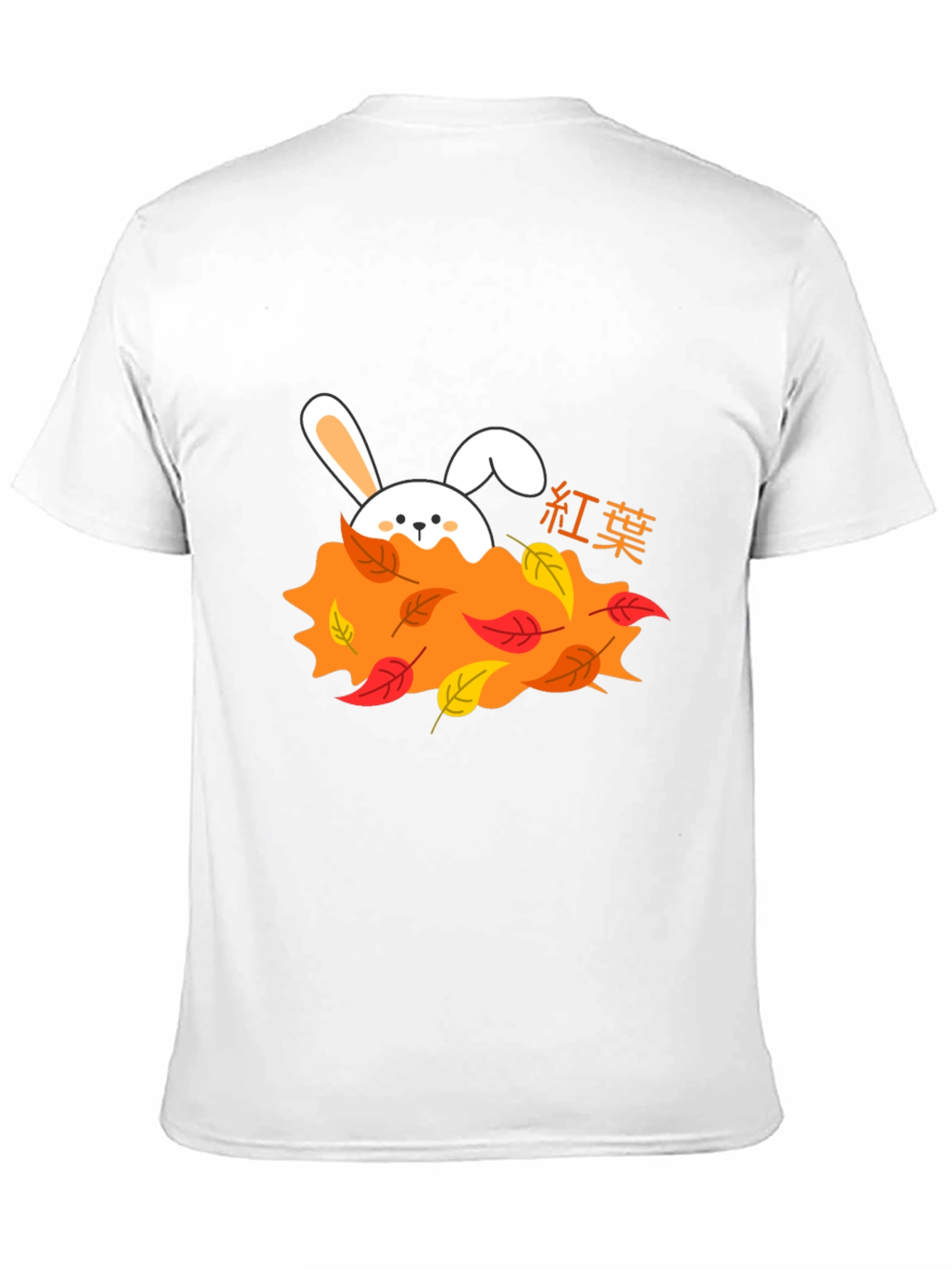 Autumn Bunny Black T-Shirt