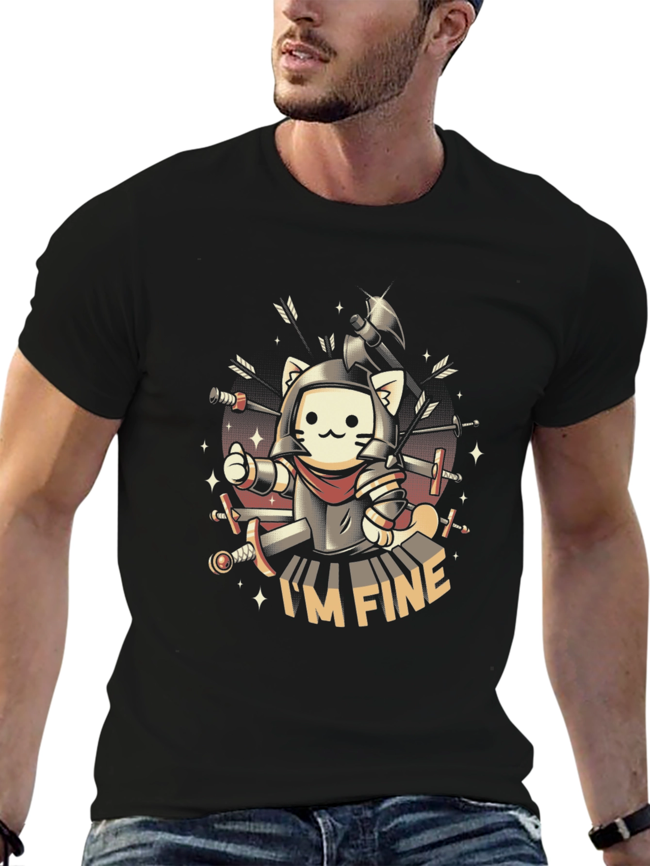 Im Fine Cat Knight T-Shirt