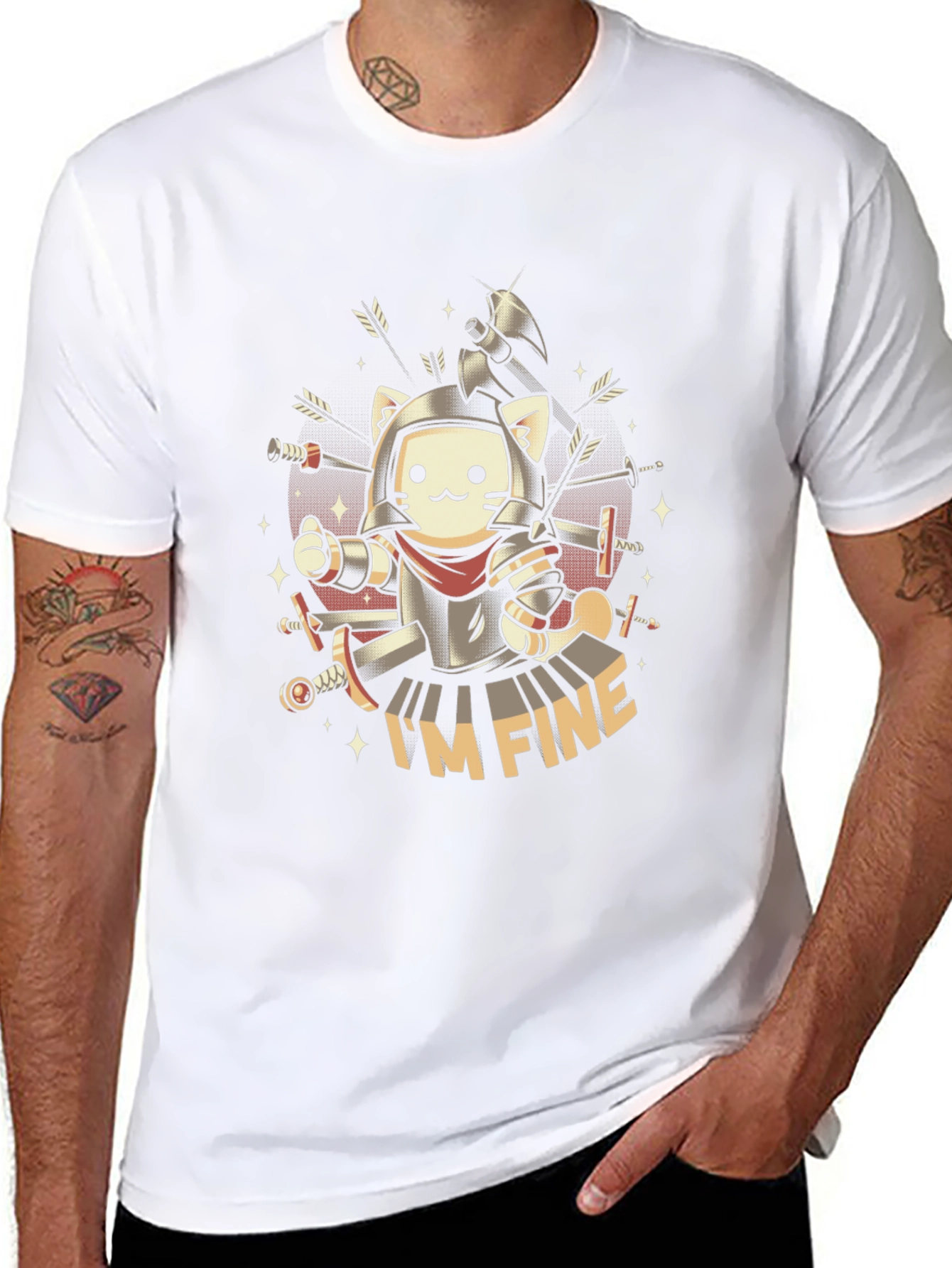 Im Fine Cat Knight T-Shirt