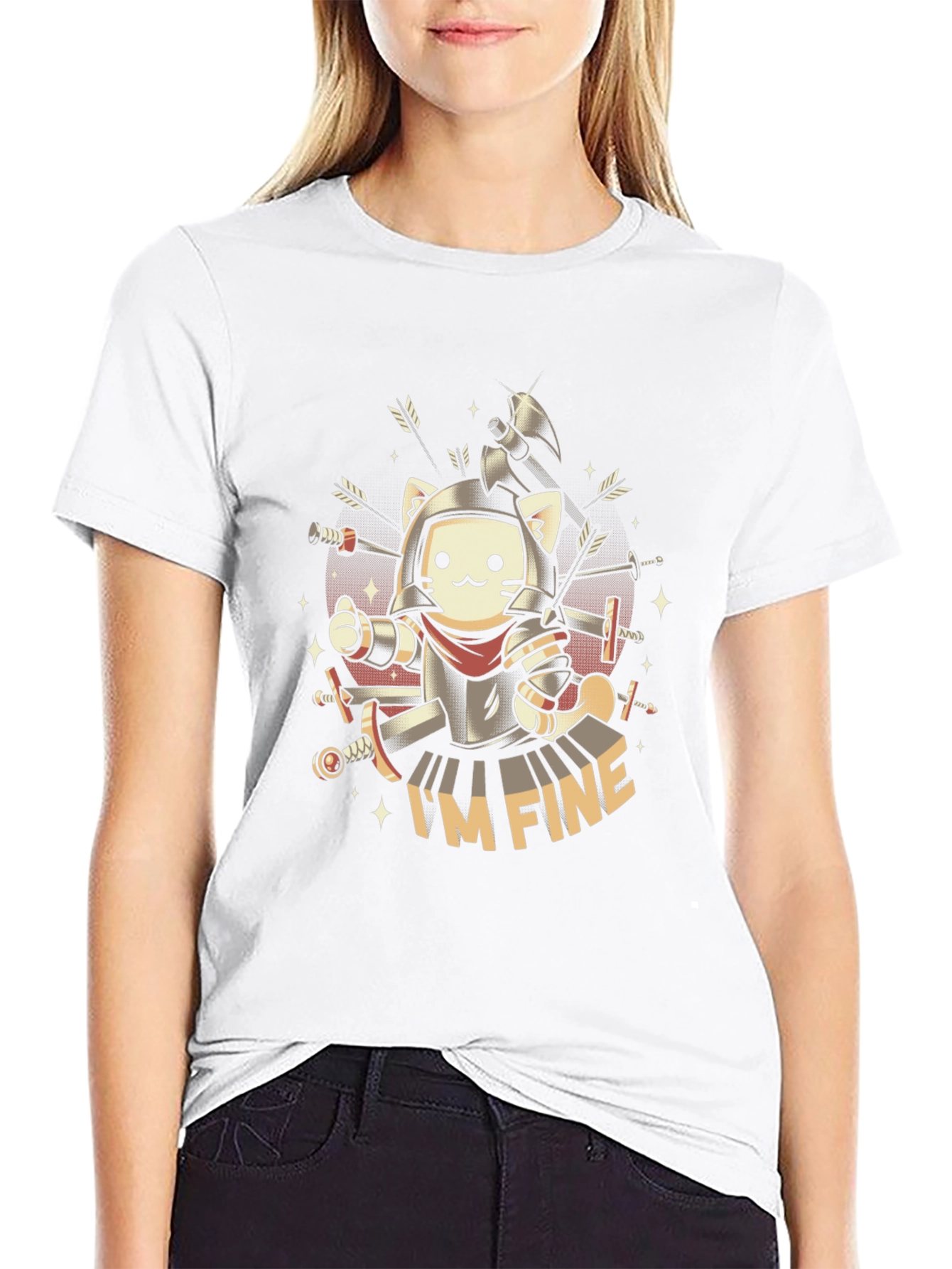 Im Fine Cat Knight T-Shirt