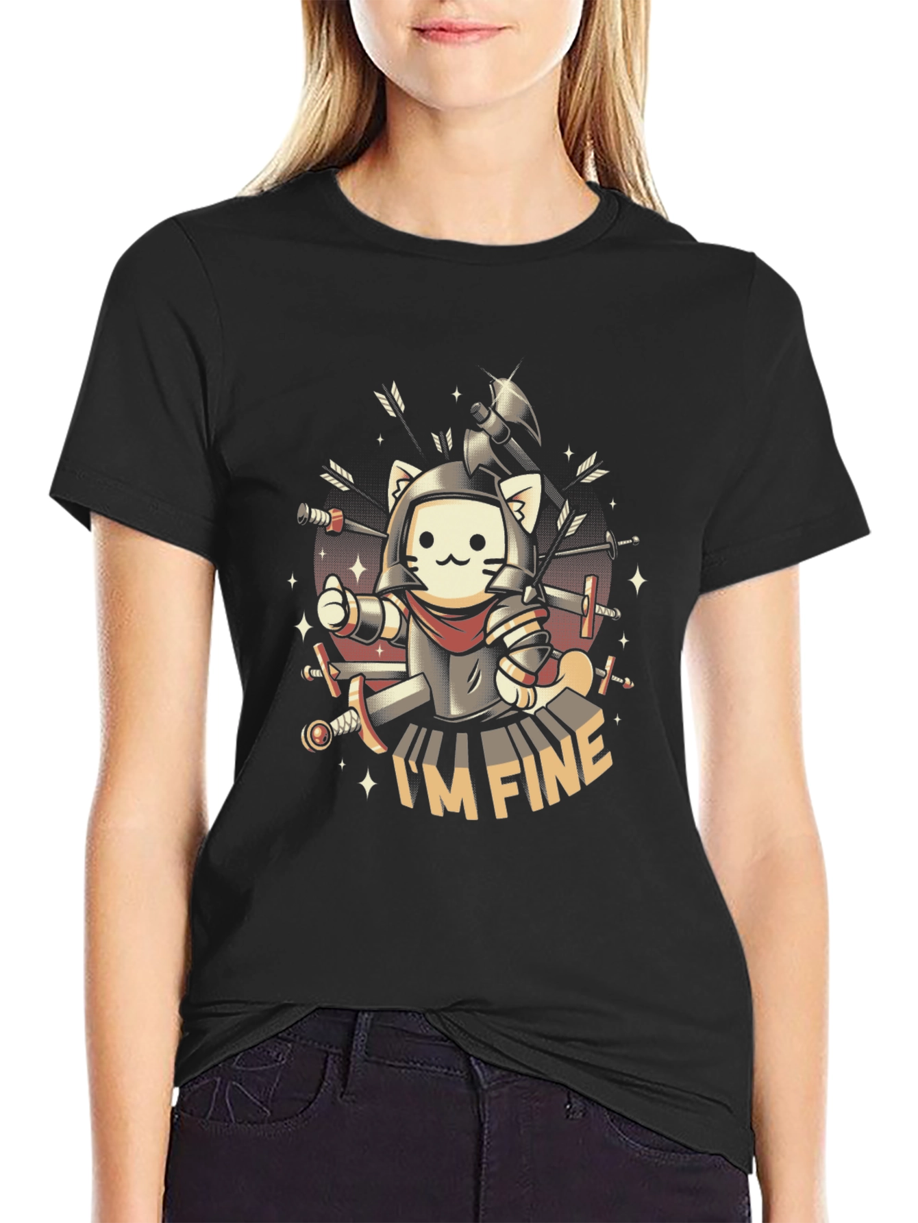 Im Fine Cat Knight T-Shirt