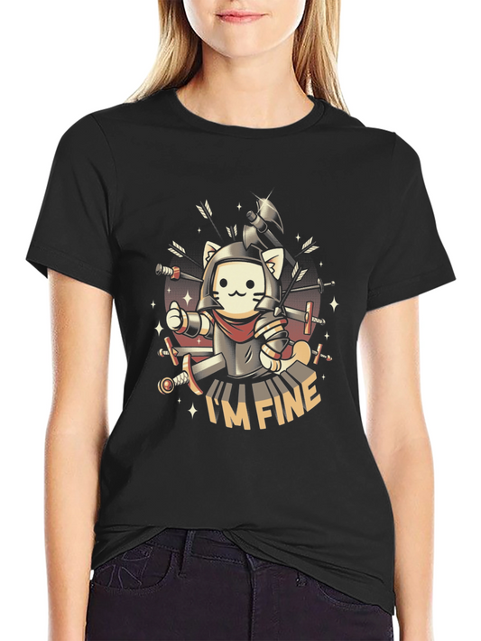 Im Fine Cat Knight T-Shirt