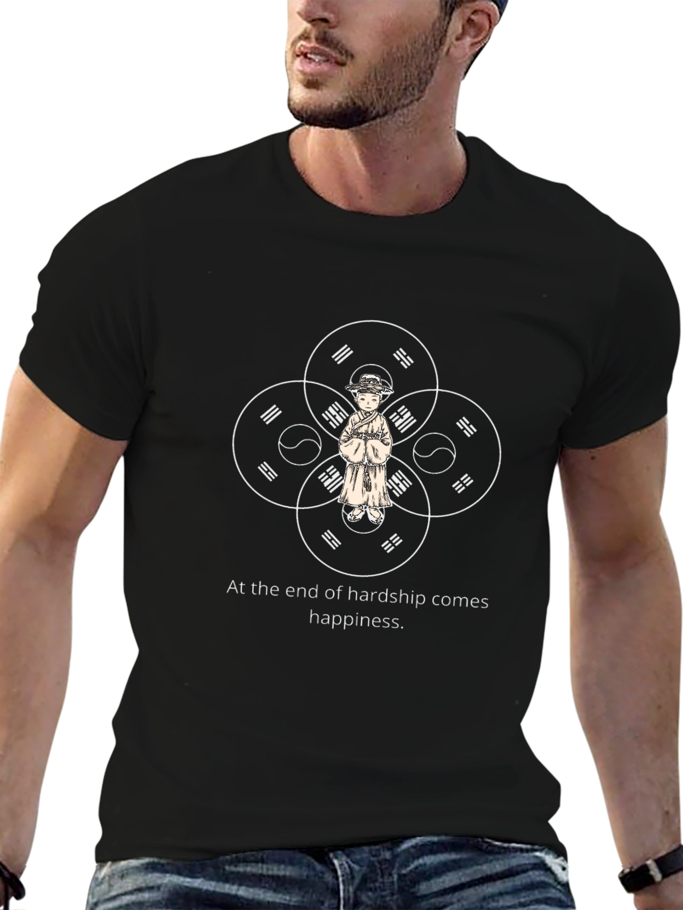 Hardship to Happiness Graphic T-Shirt