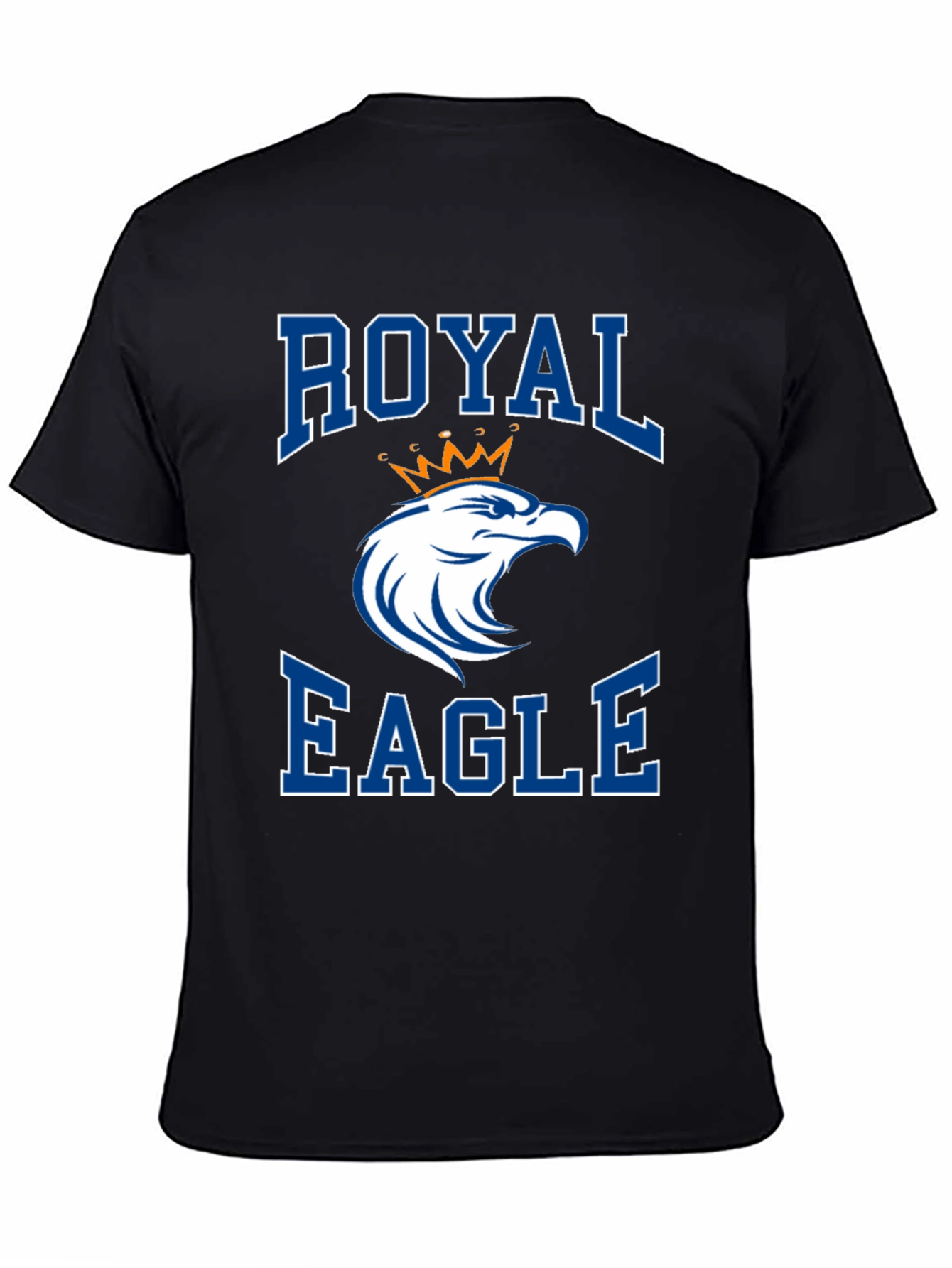 Royal Eagle Graphic Tee - Black Cotton Blend