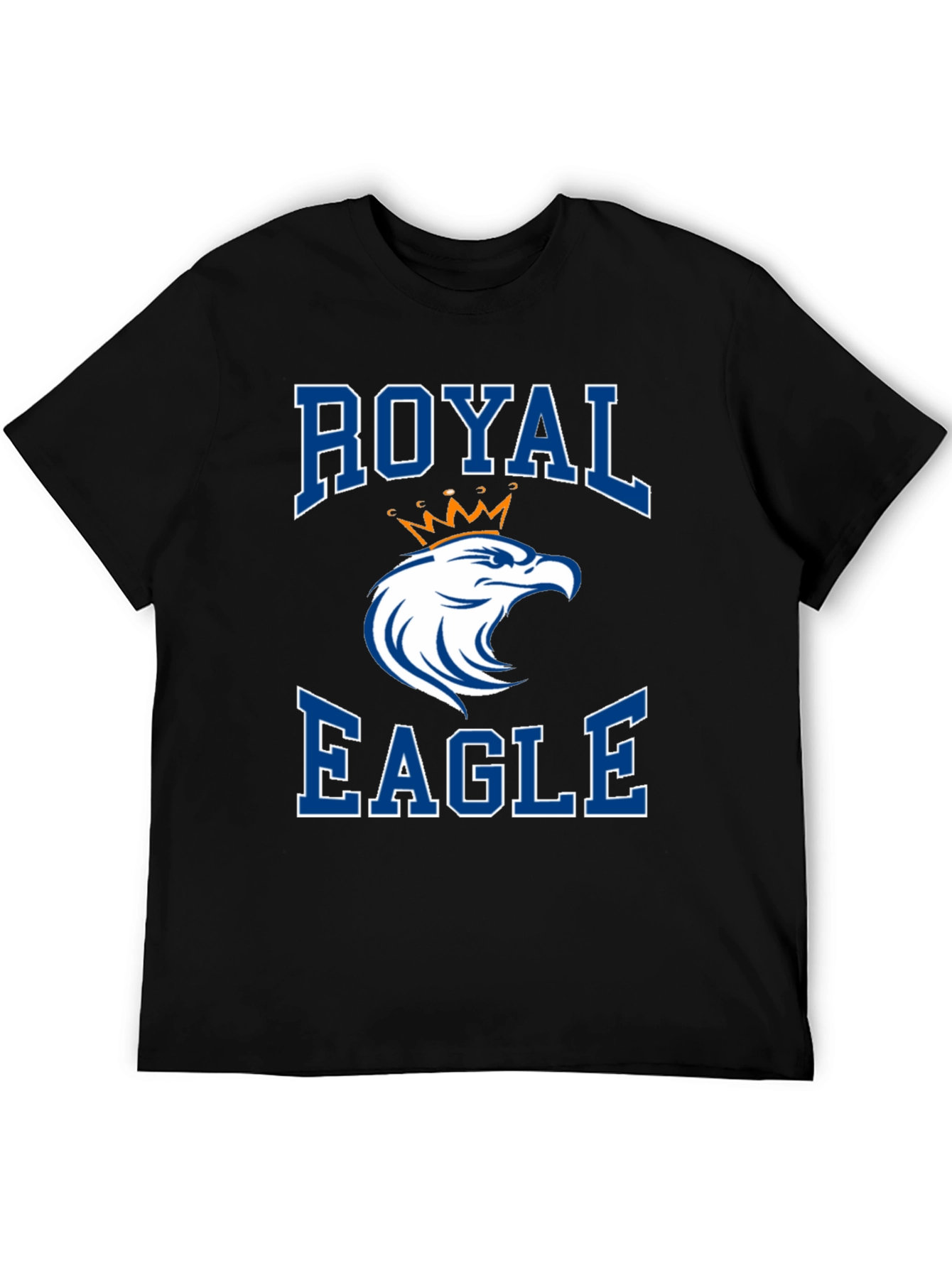 Royal Eagle Graphic Tee - Black Cotton Blend