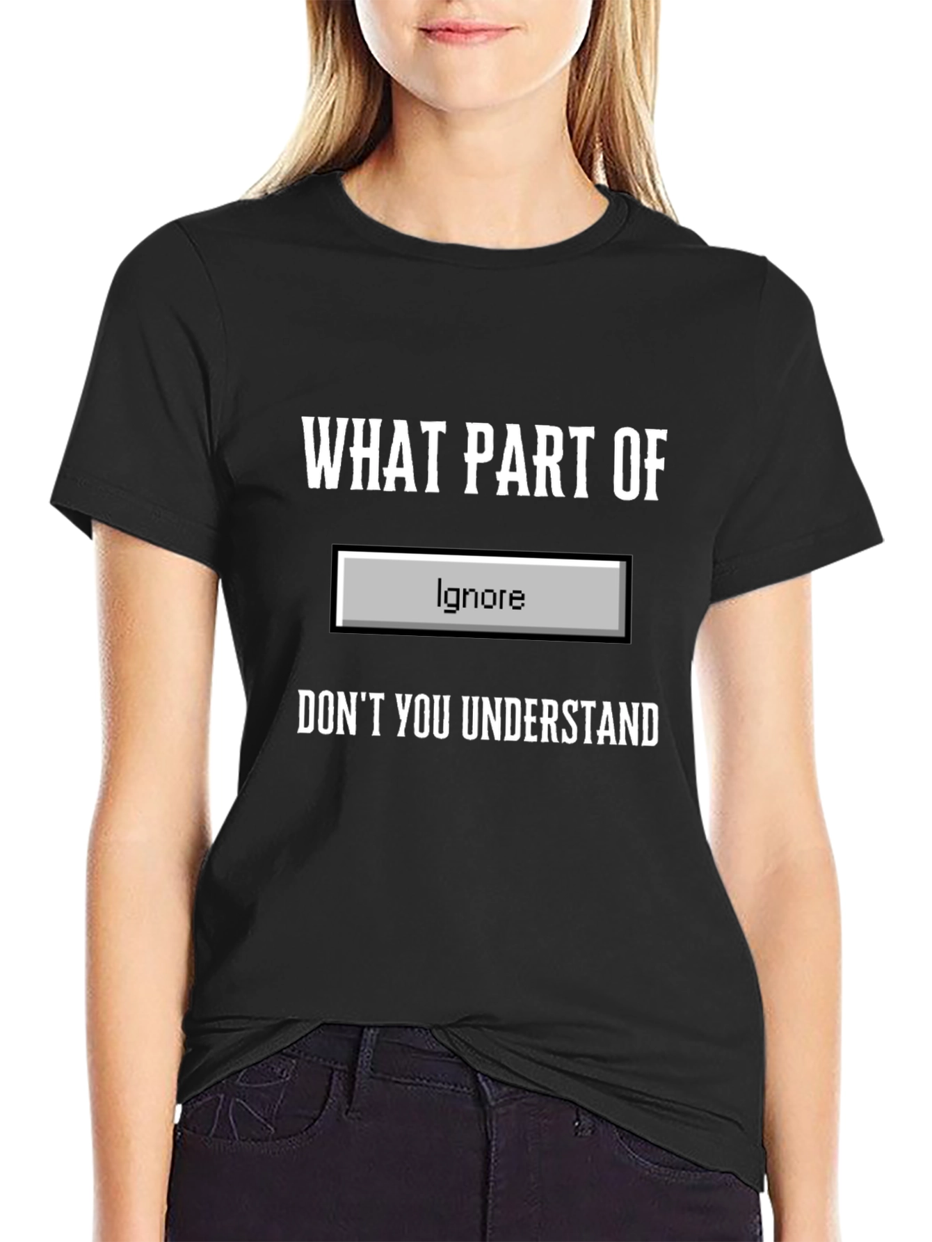Funny Ignore Button T-Shirt